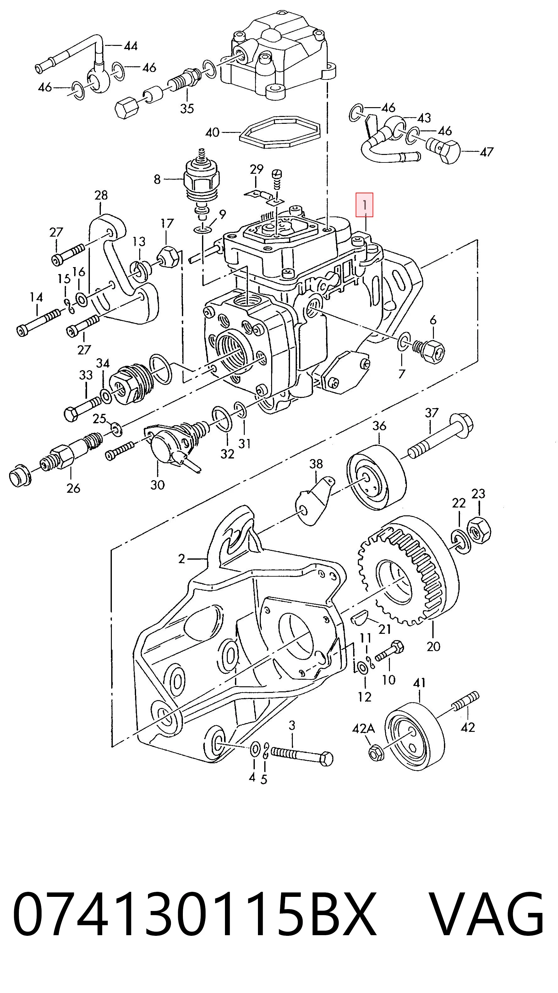 Насос топливный высокого давления (ТНВД) Bosch 460415983 цена, от 177.17 USD