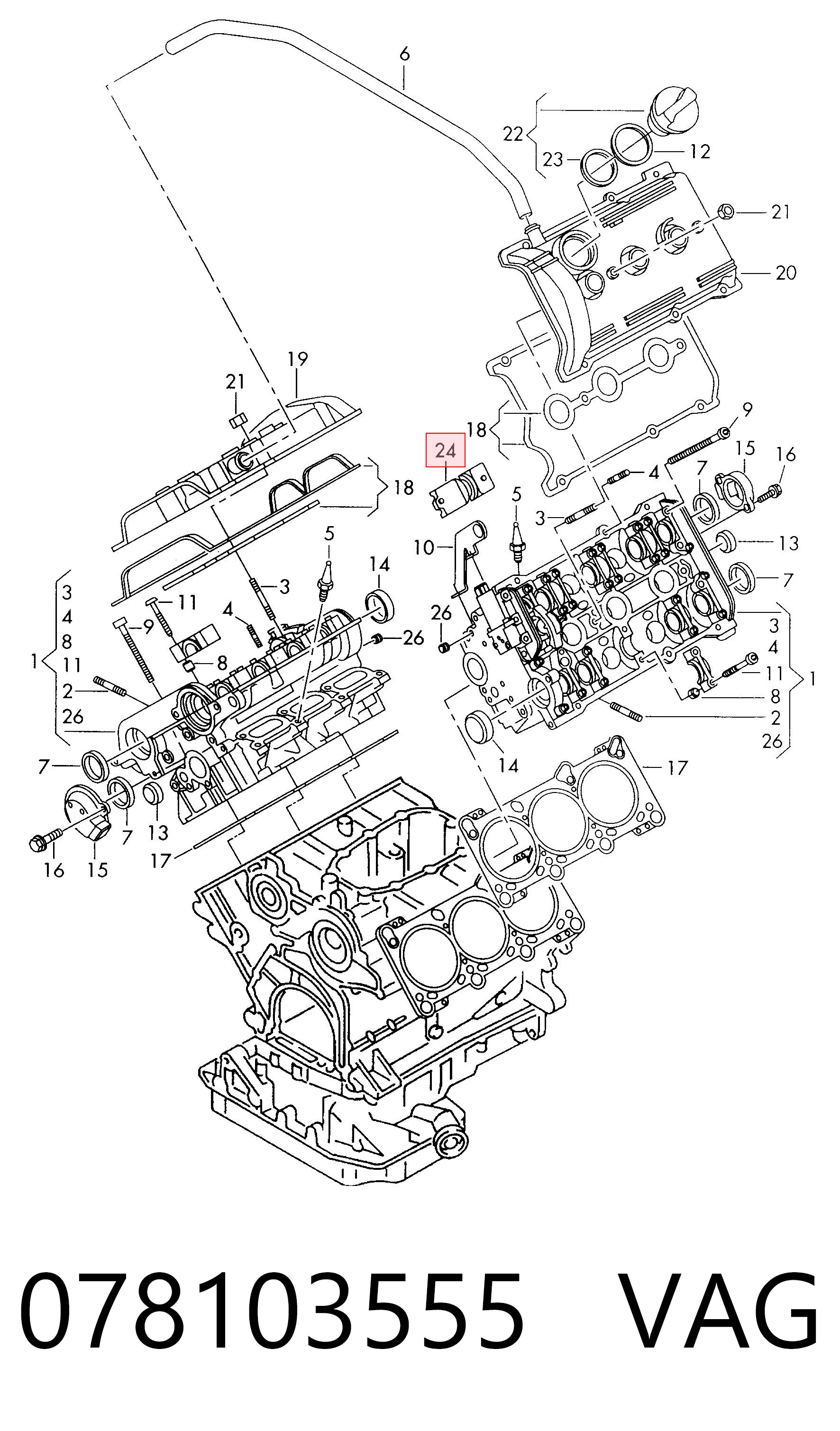 Сепаратор системы вентиляции картера Audi A3 хэтчбек (8L1) (1996 - 2003) цена, от 6.64 USD