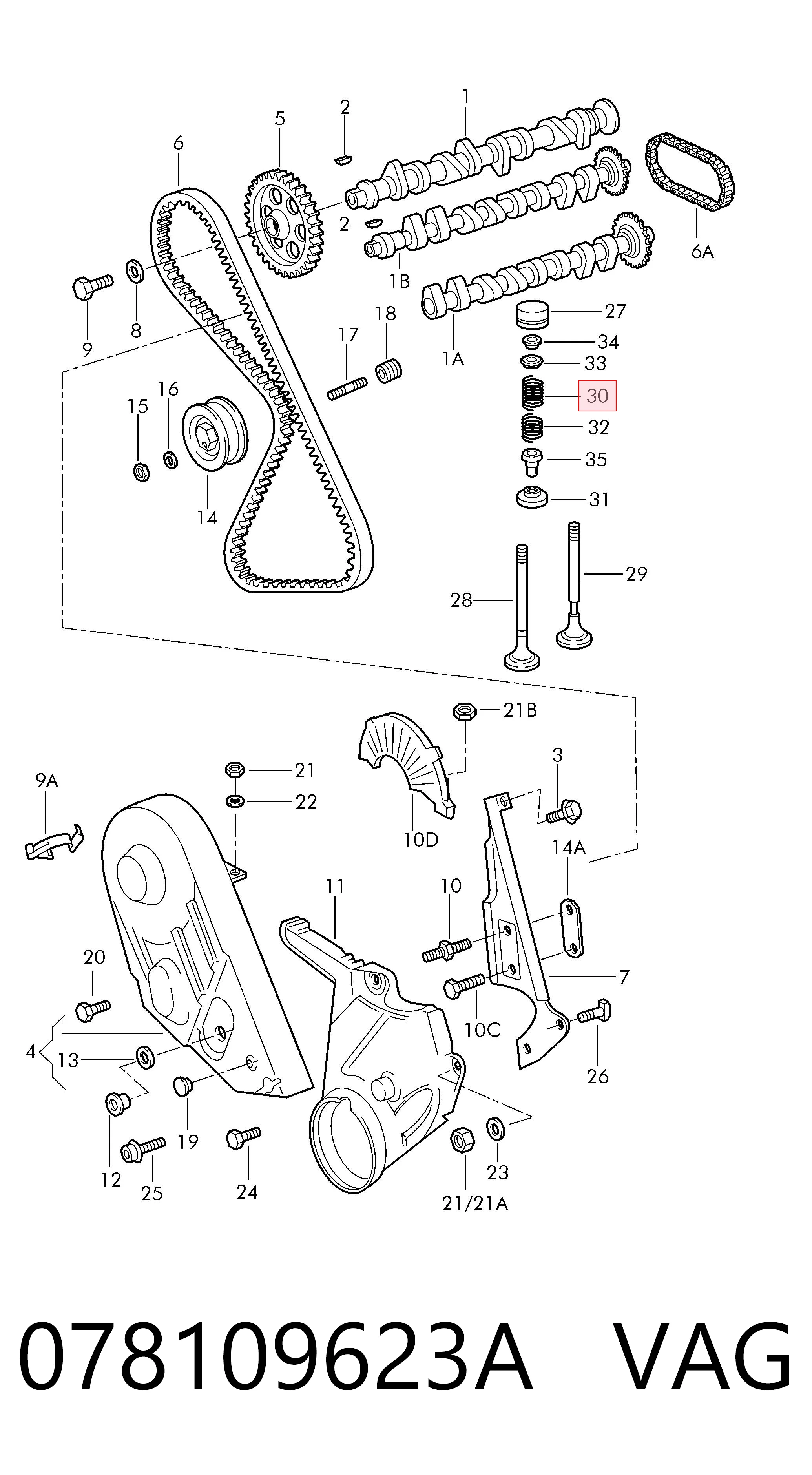  VAG 078109623A цена, от 2.55 USD