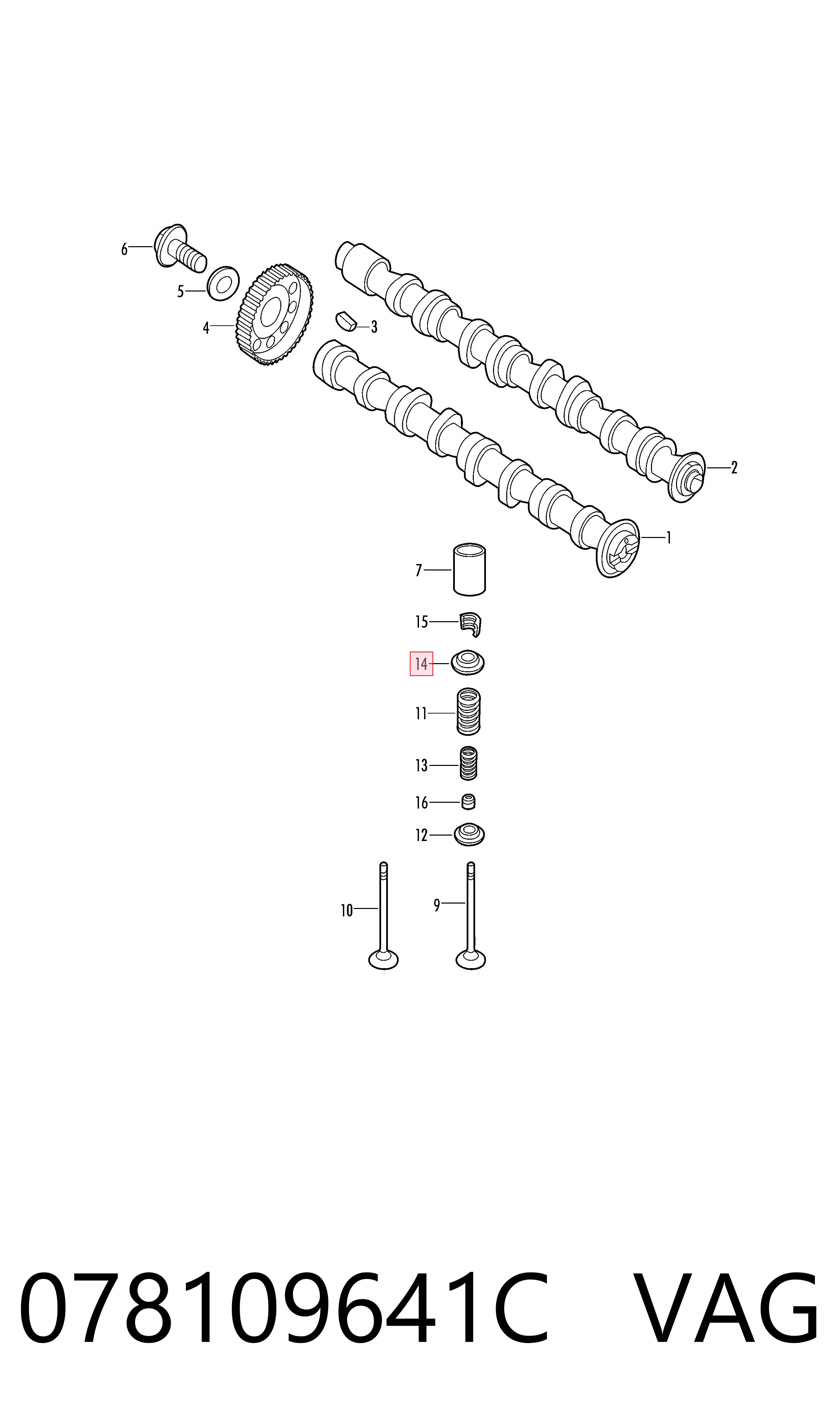  VAG 078109641C цена, от 5.07 USD