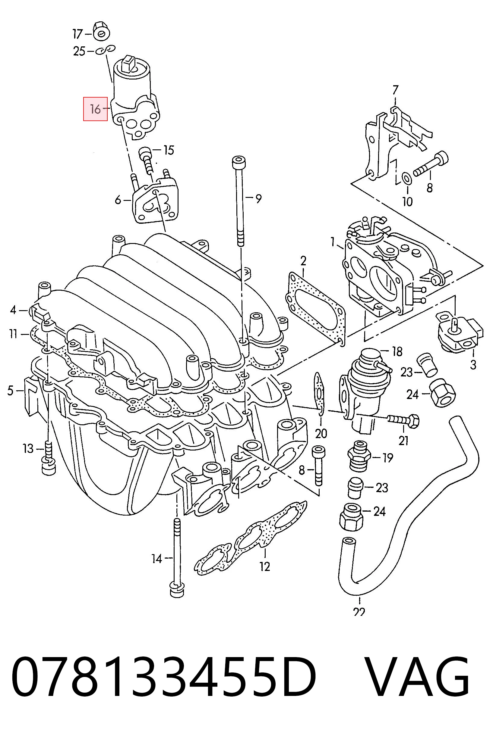 Клапан холостого хода Audi A6 C4 универсал (4A5) (1994 - 1998) цена, от 14.73 USD