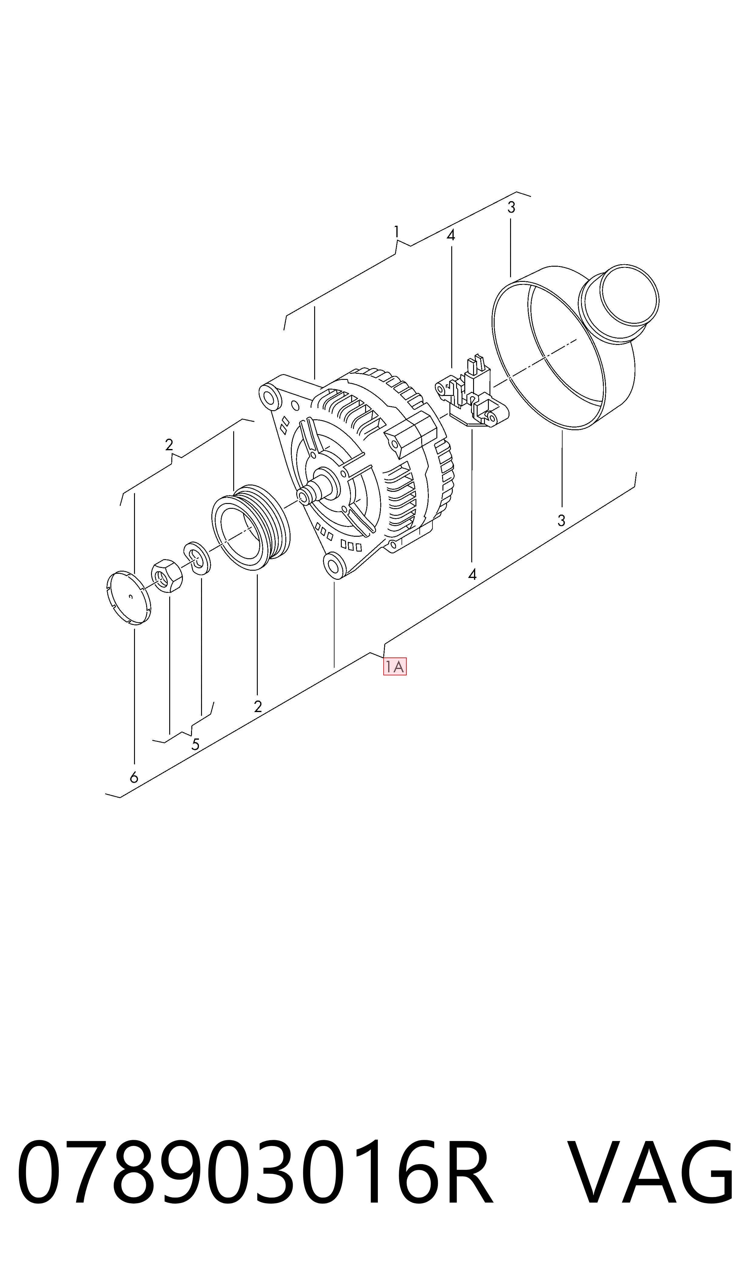 Генератор VAG 078903016R