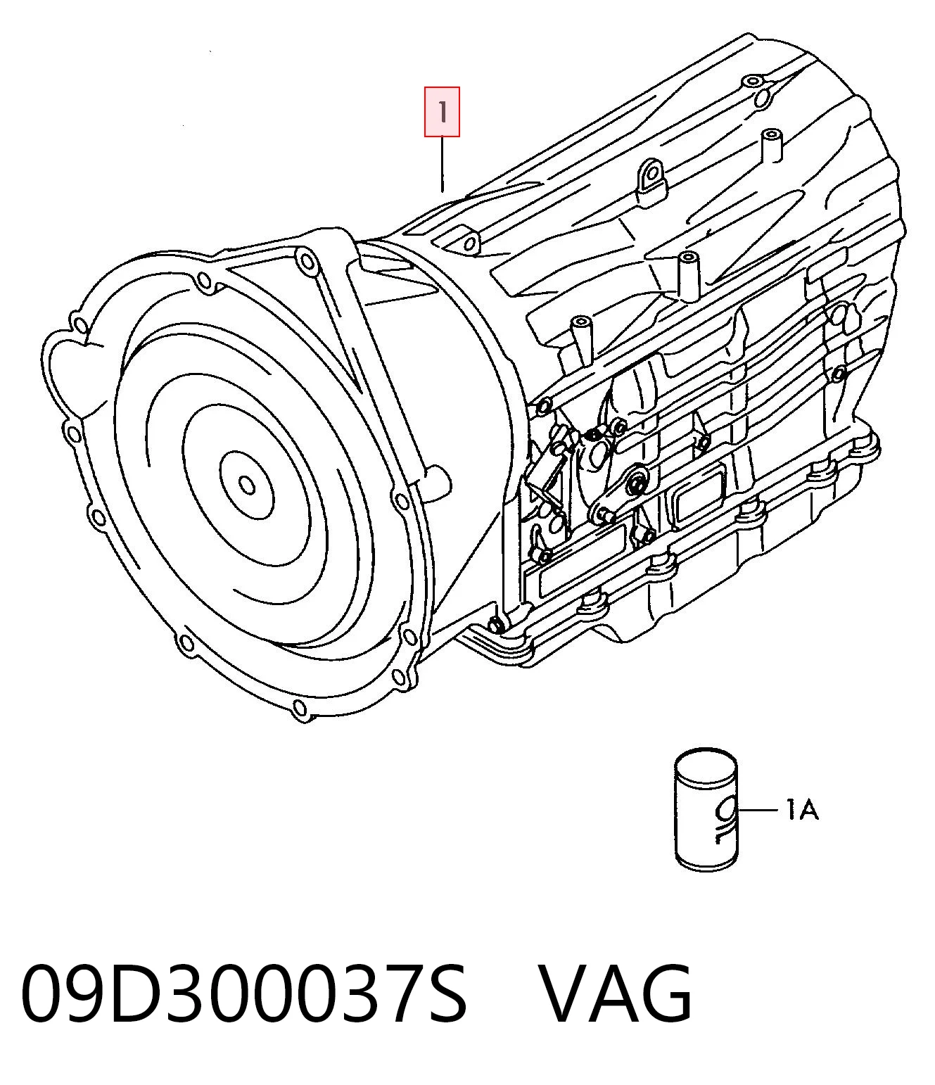 АКПП в сборе (автоматическая коробка передач) VAG 09D300037S