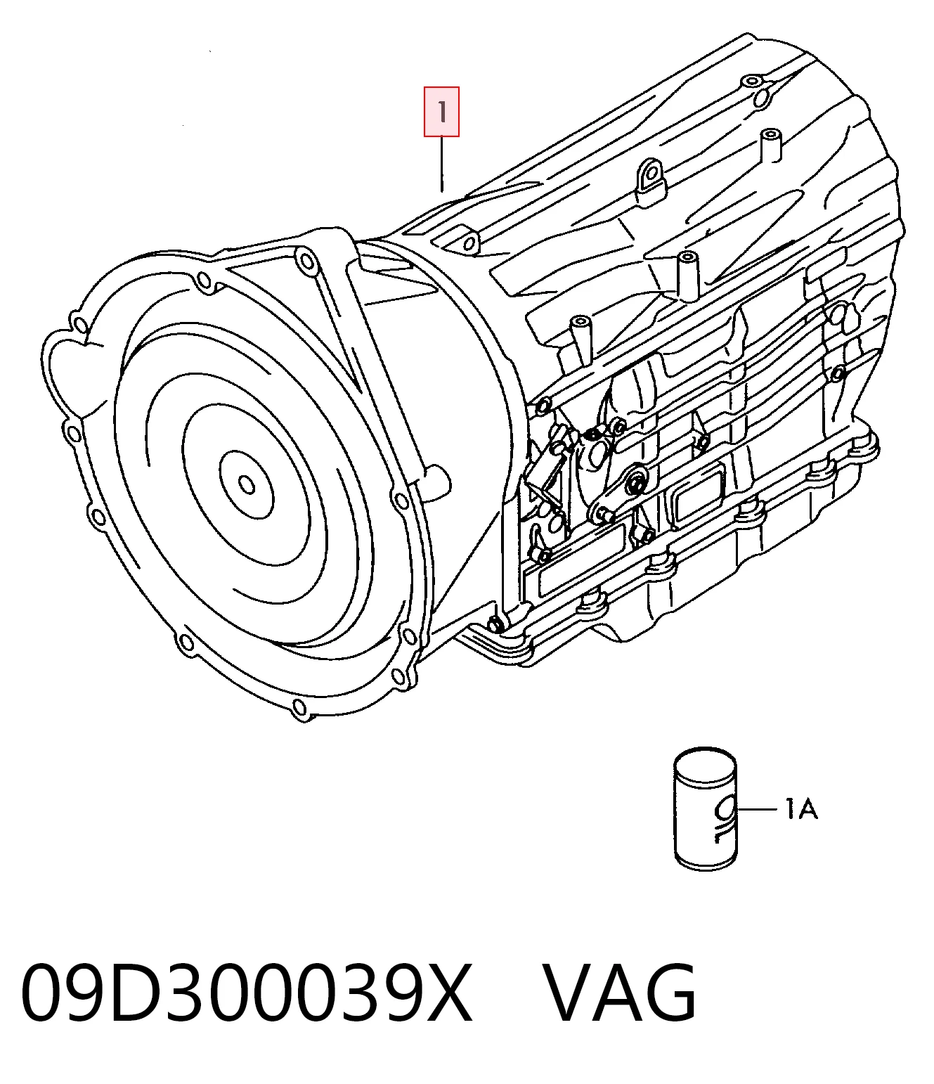 09D300039X VAG Автоматическая коробка передач
