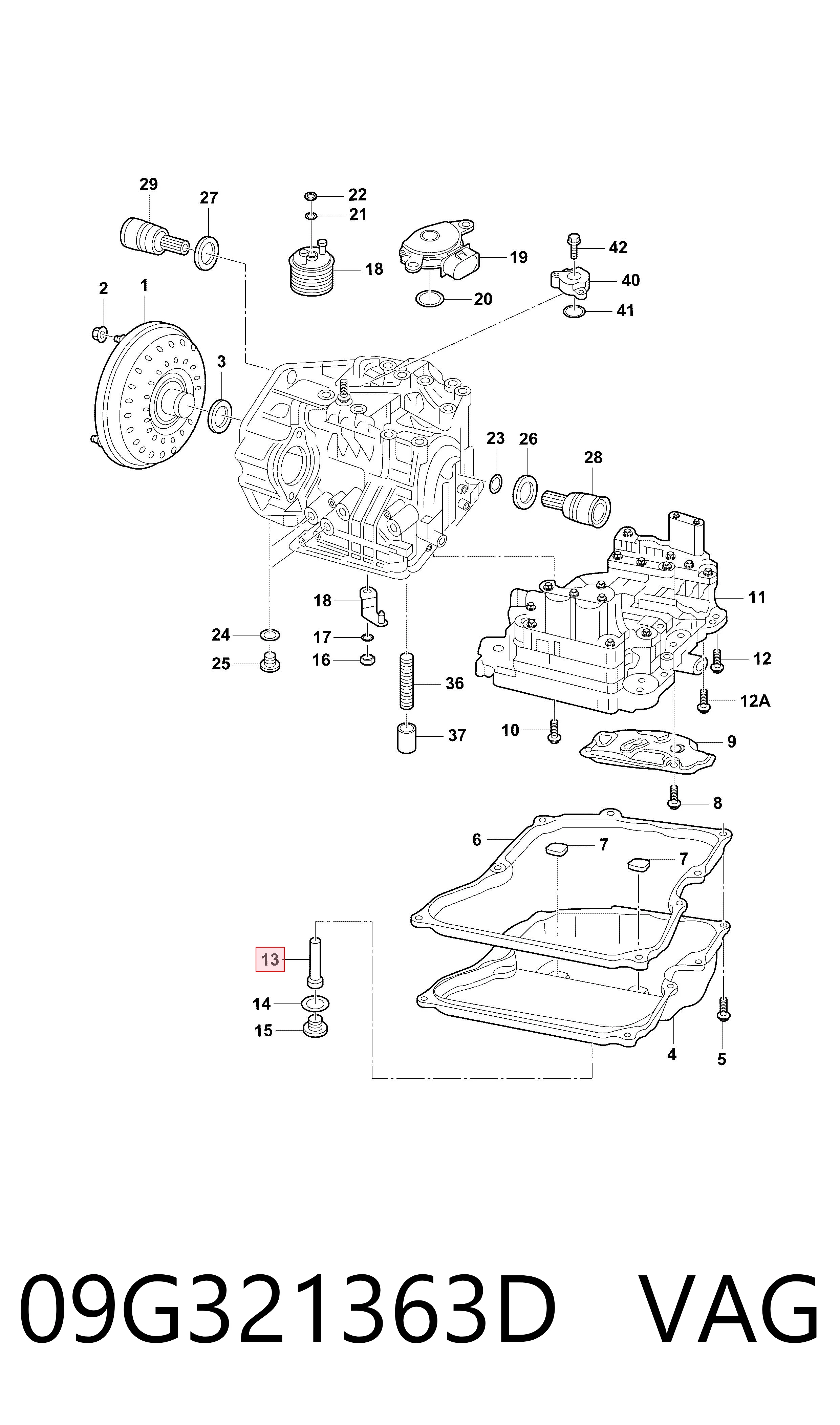 Щуп-индикатор уровня масла в АКПП VAG 09G321363D цена, от 37.07 USD