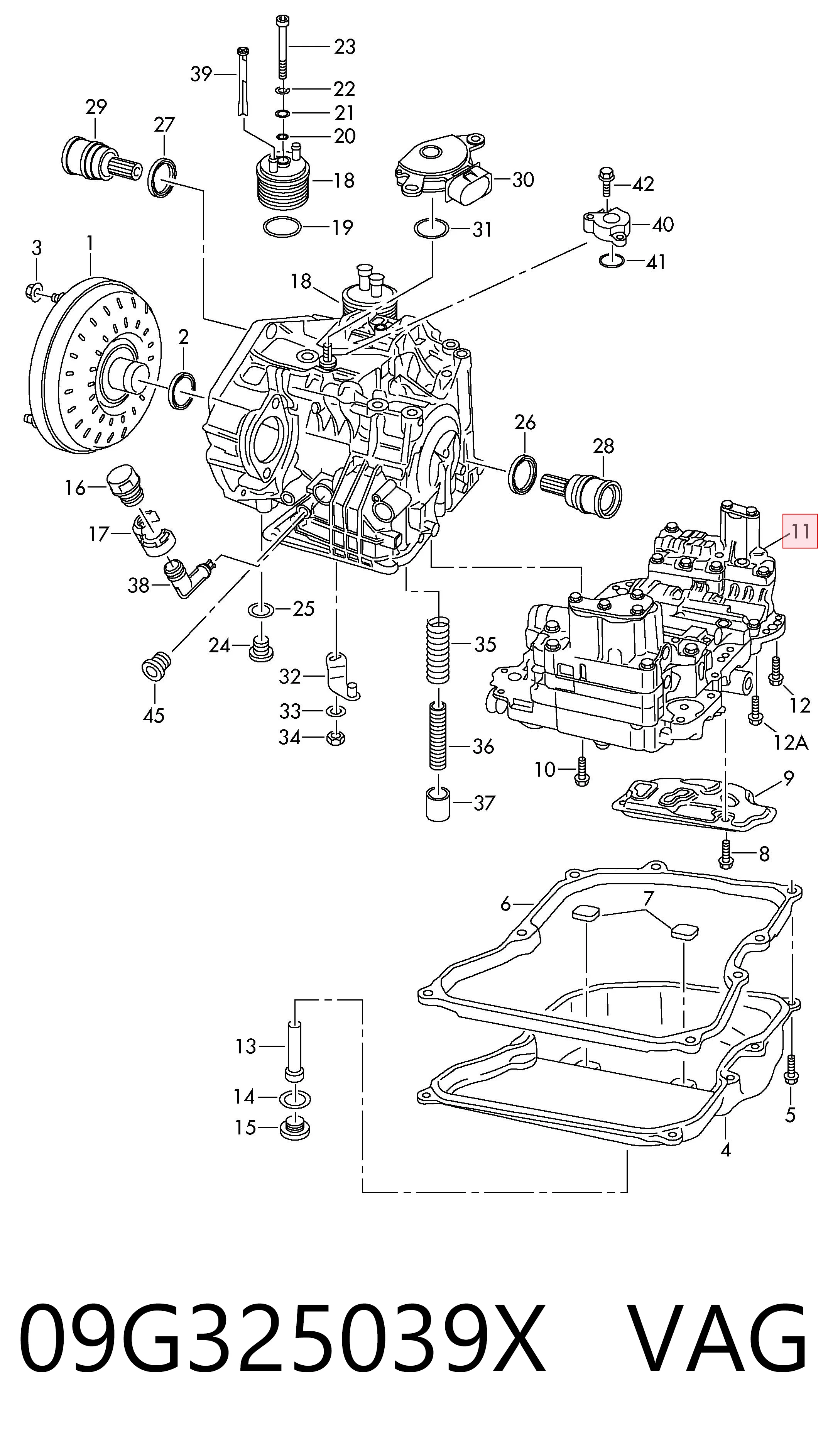 09G325039X VAG Гидроблок АКПП