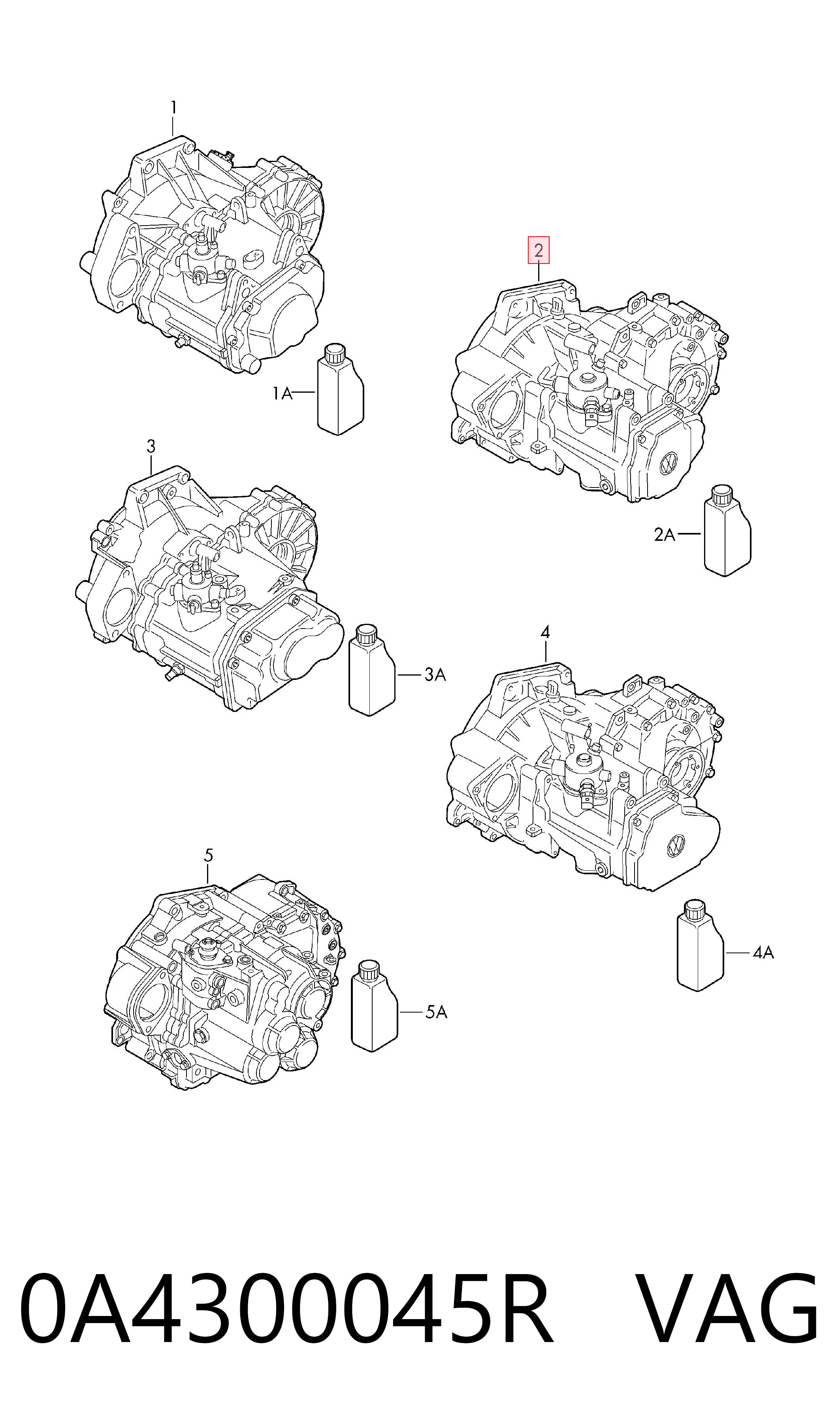 0A4300045R VAG