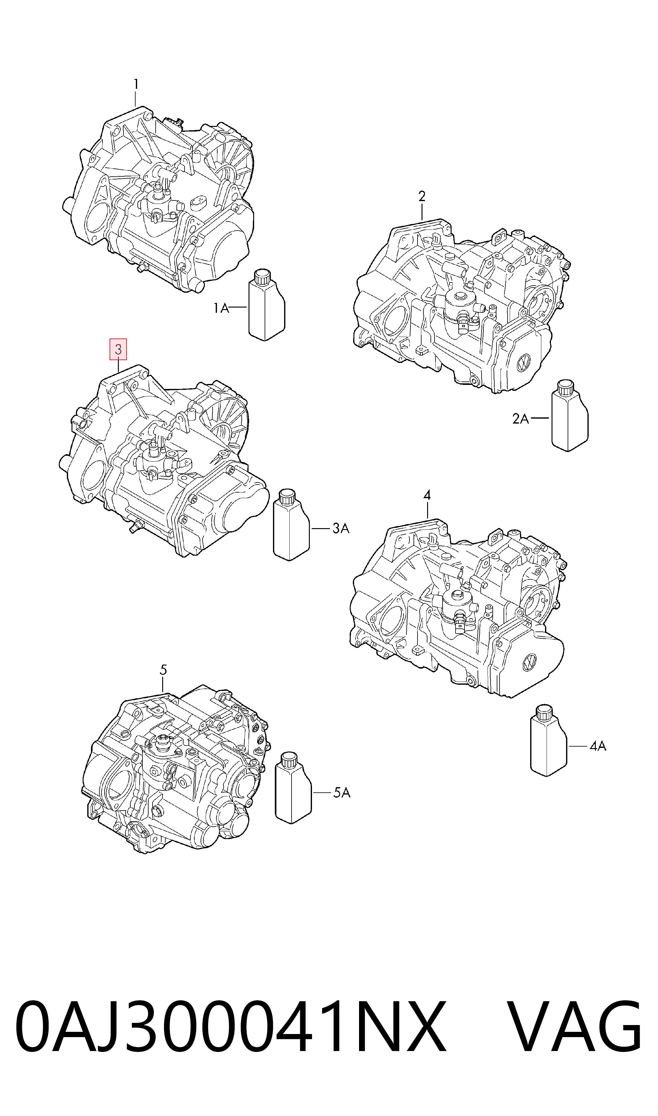 0AJ300041NX VAG КПП в сборе