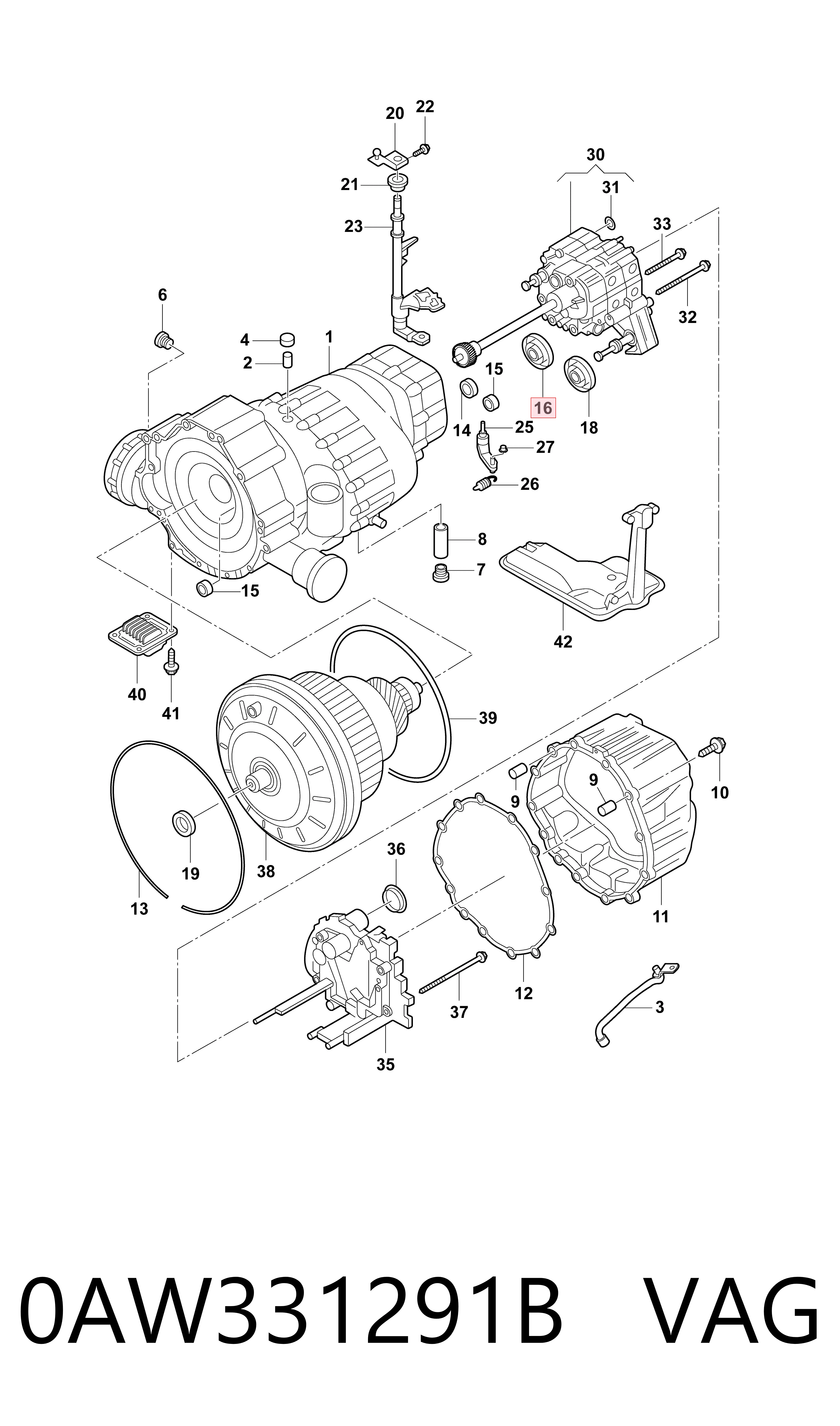 0AW331291B VAG Уплотнительное кольцо, универсальное