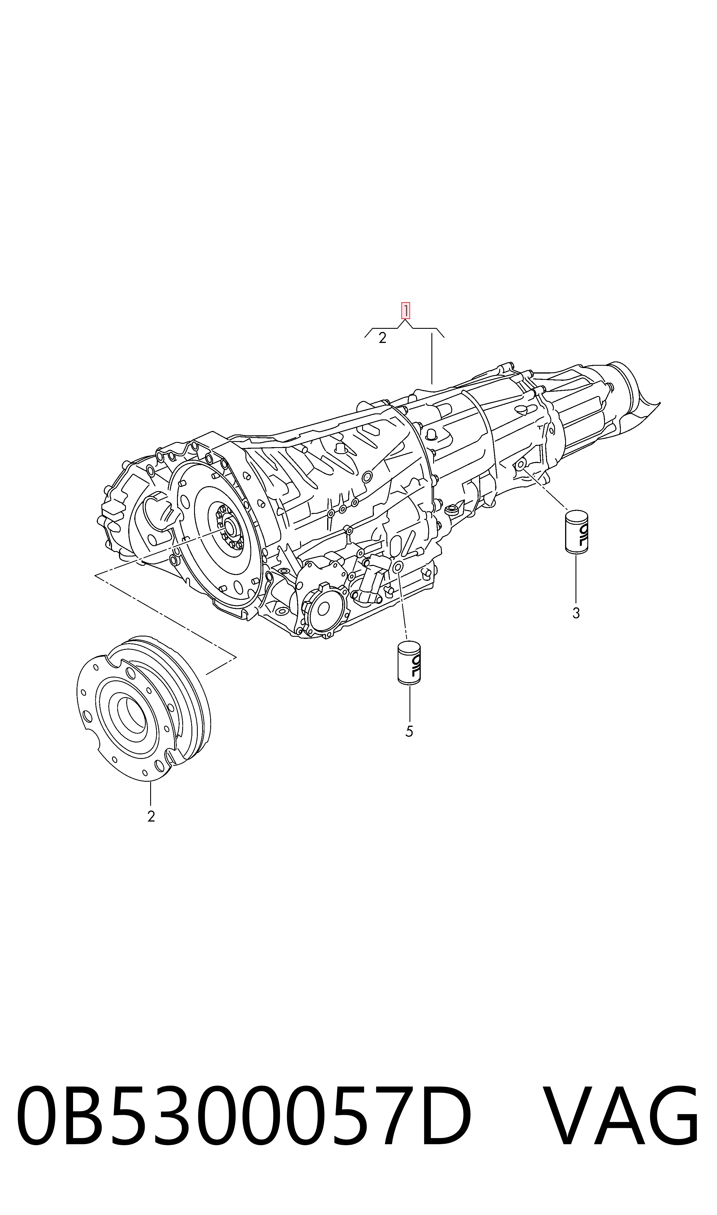 0B5300057D VAG Автоматическая коробка передач