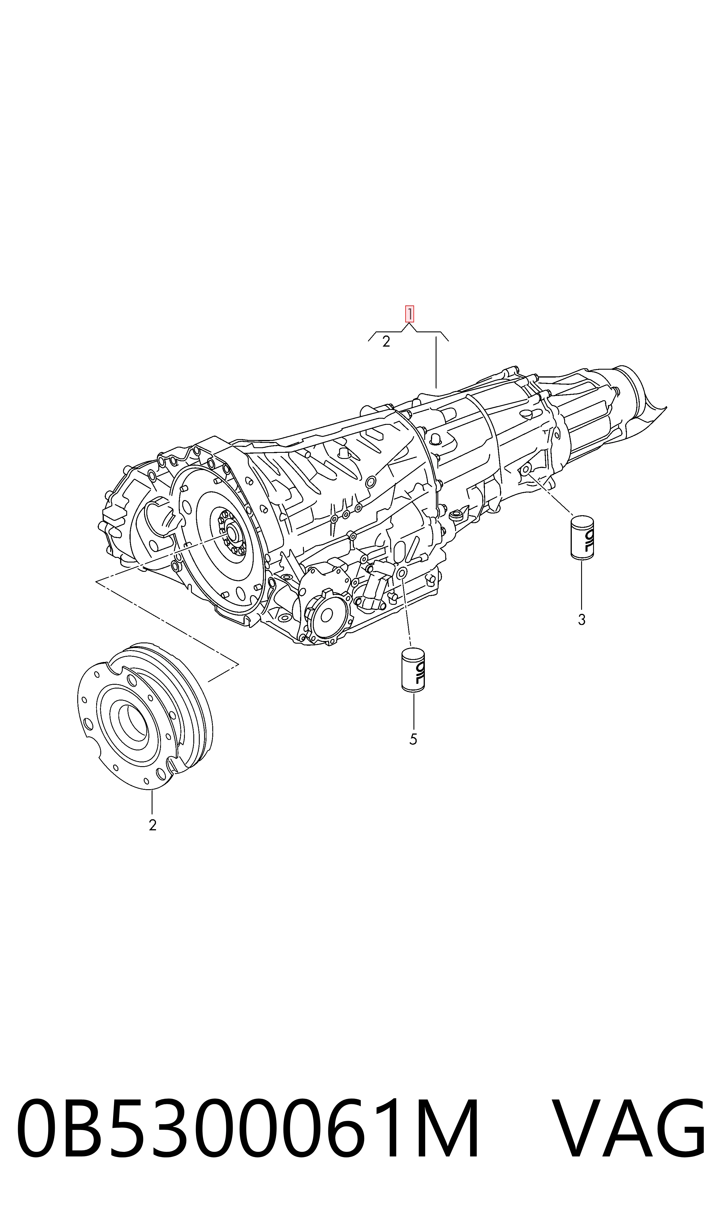 0B5300061M VAG Автоматическая коробка передач