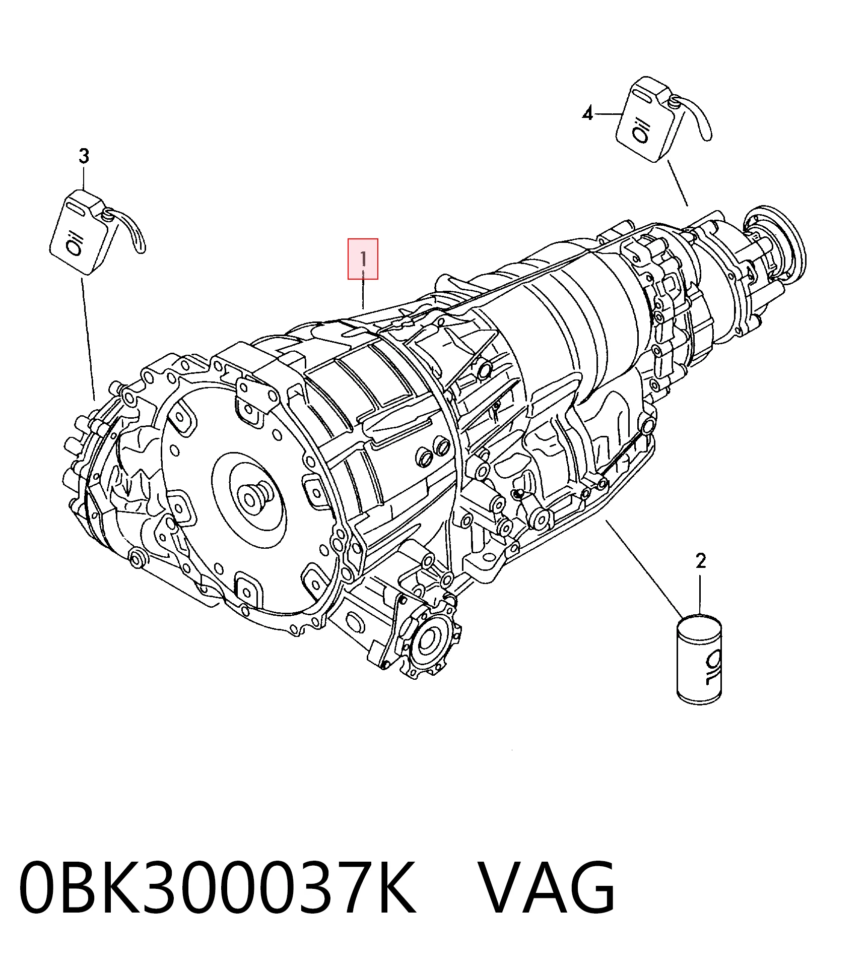 0BK300037K VAG Автоматическая коробка передач