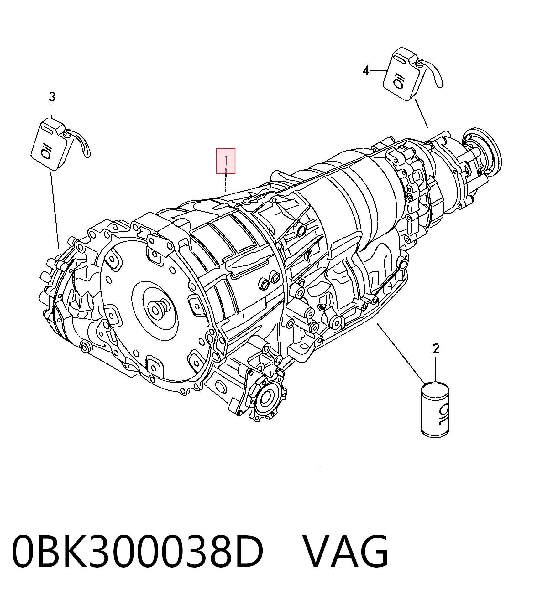 0BK300038D VAG Автоматическая коробка передач
