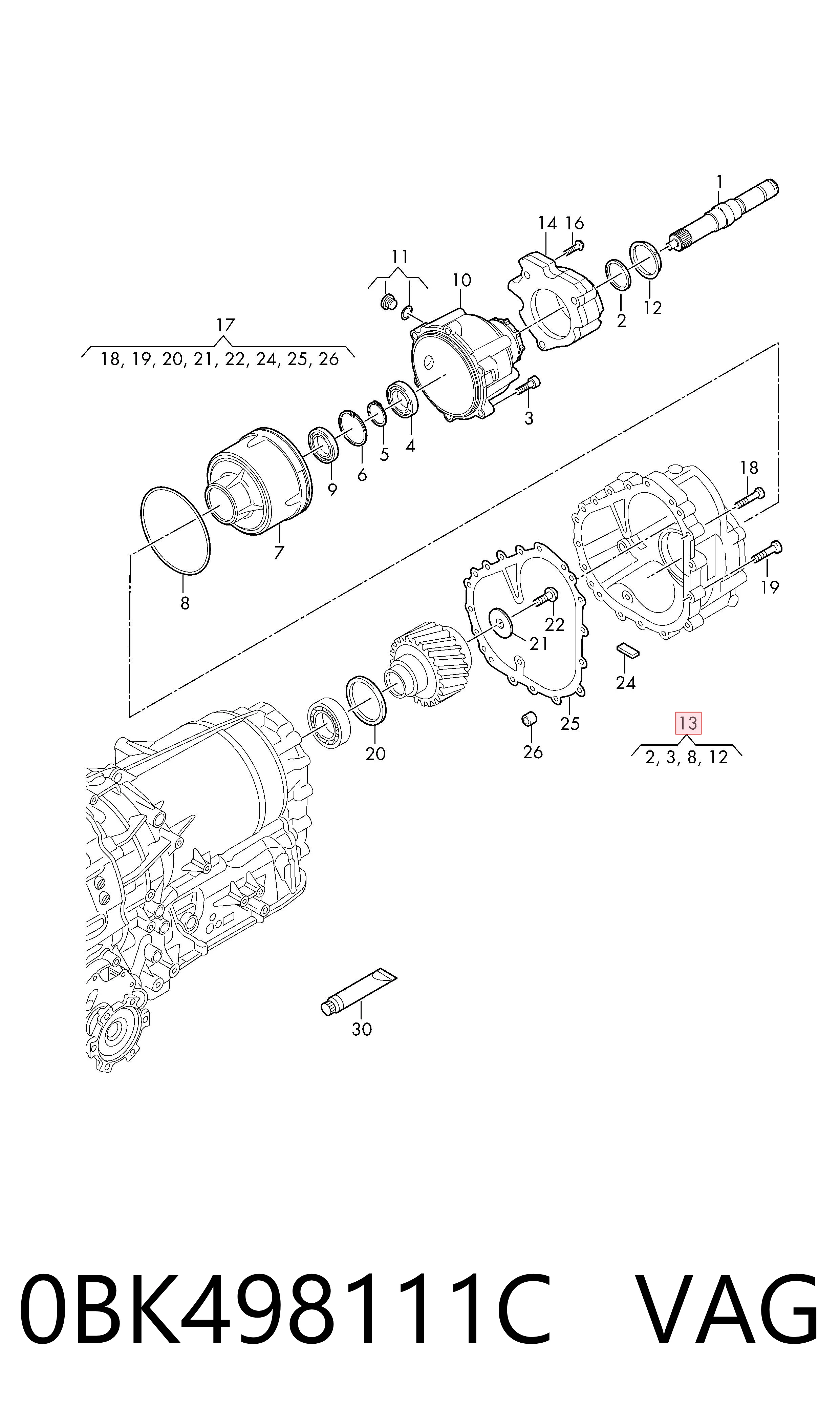  VAG 0BK498111C цена, от 161.10 USD