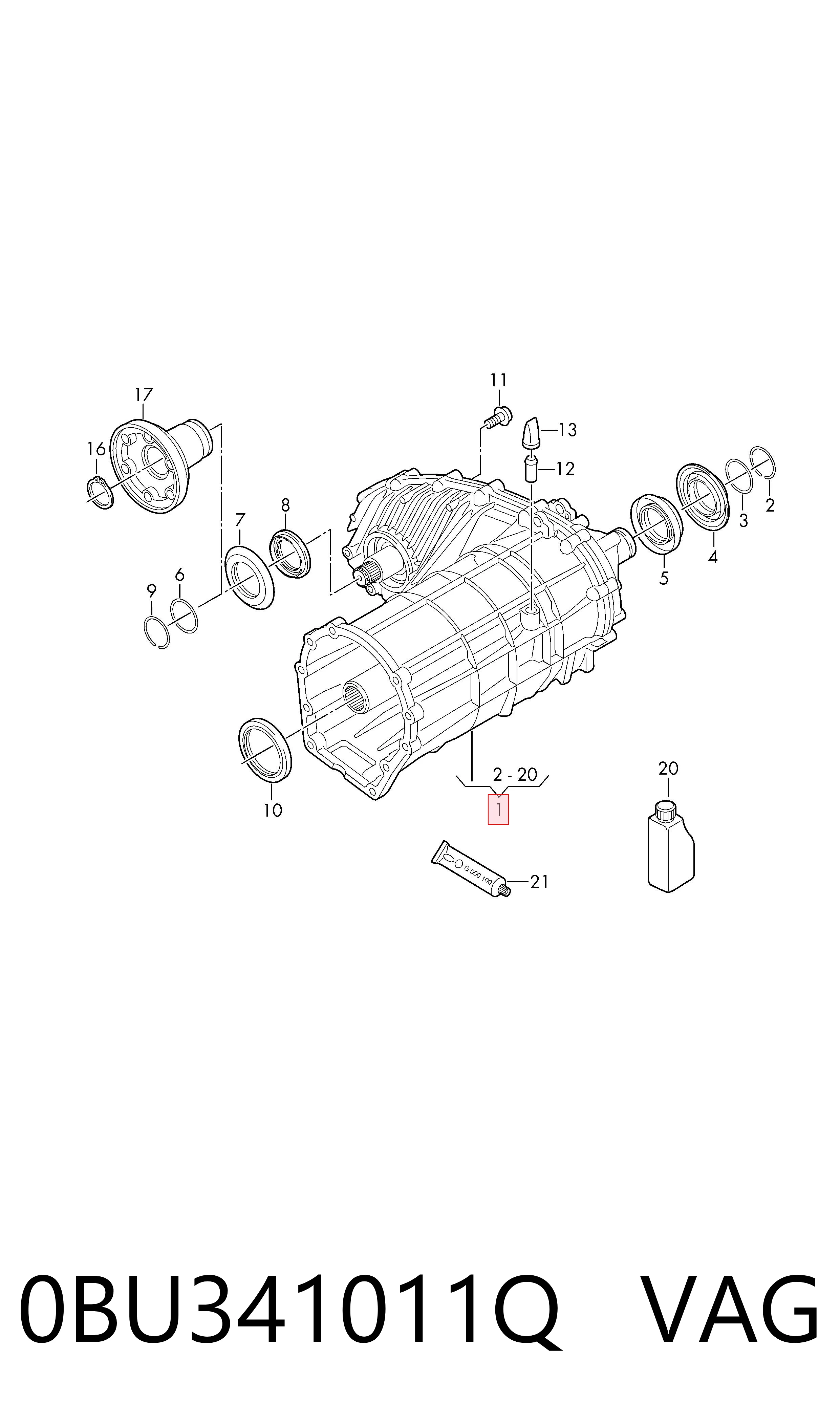 Раздатка, коробка раздаточная на Volkswagen Touareg II 7P5, 7P6