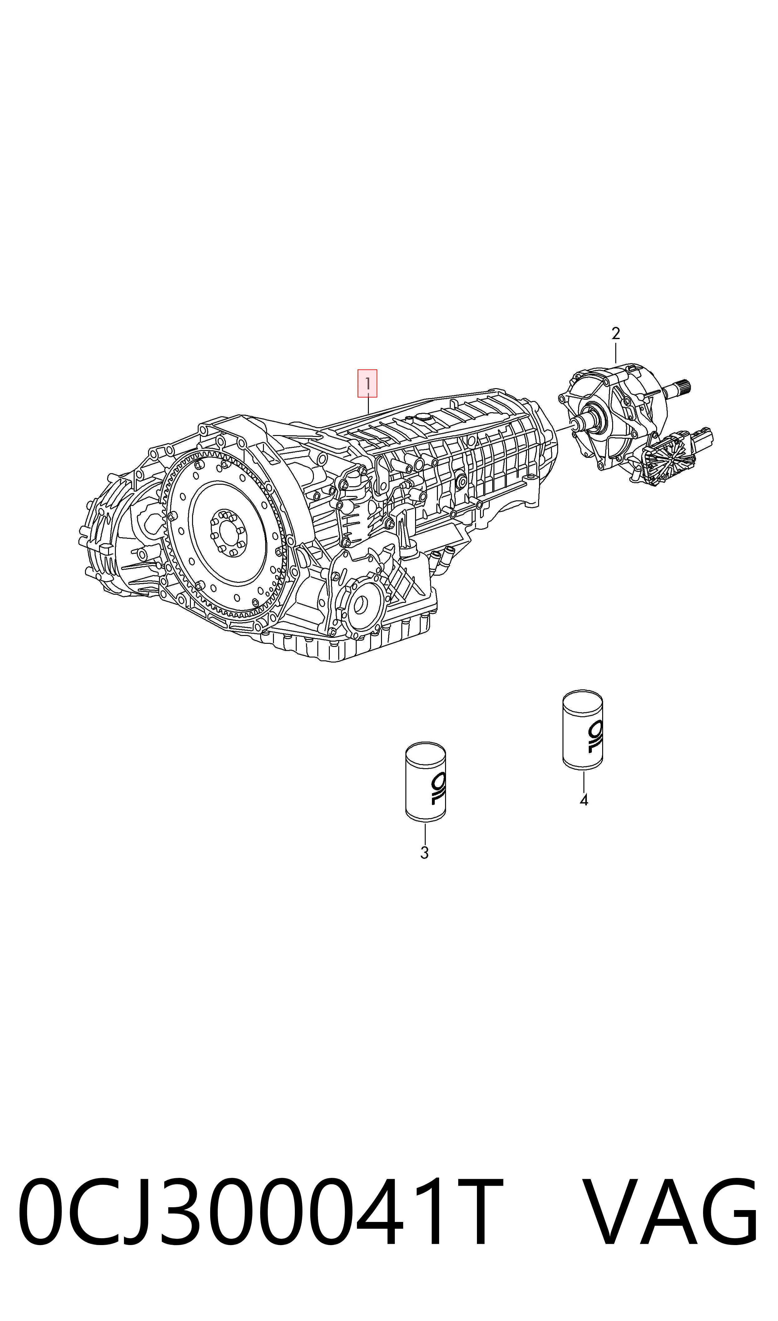 АКПП в сборе (автоматическая коробка передач) VAG 0CJ300041T