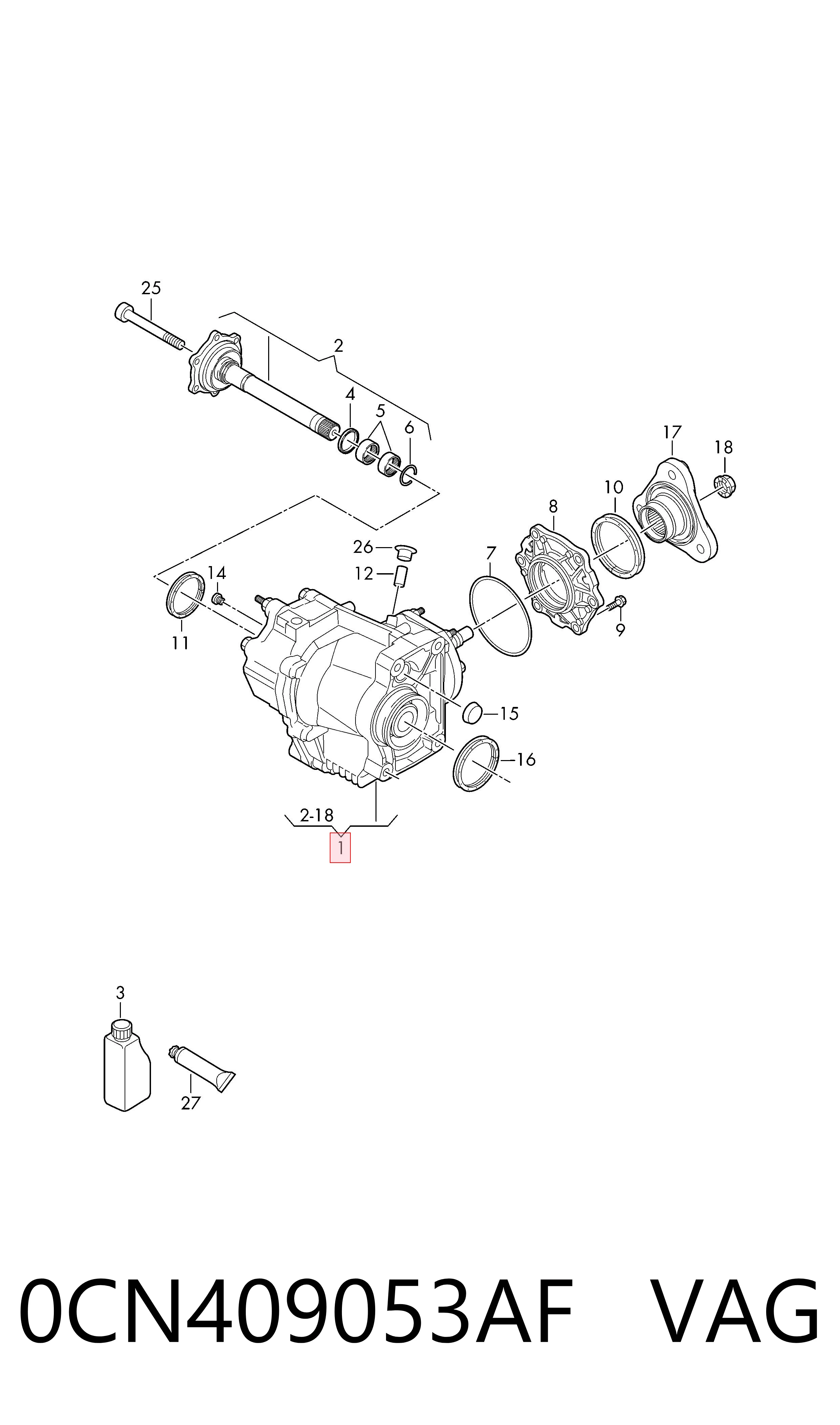 Раздатка, коробка раздаточная на Audi A3  8VS, 8VM