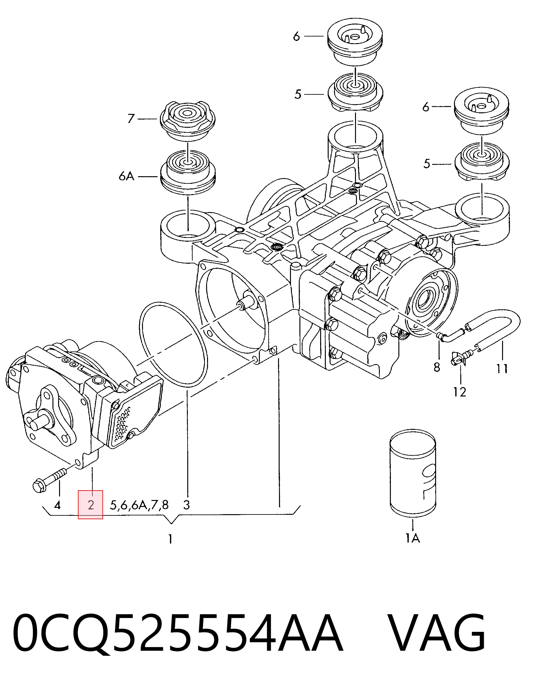 0CQ525554AA VAG Муфта Haldex
