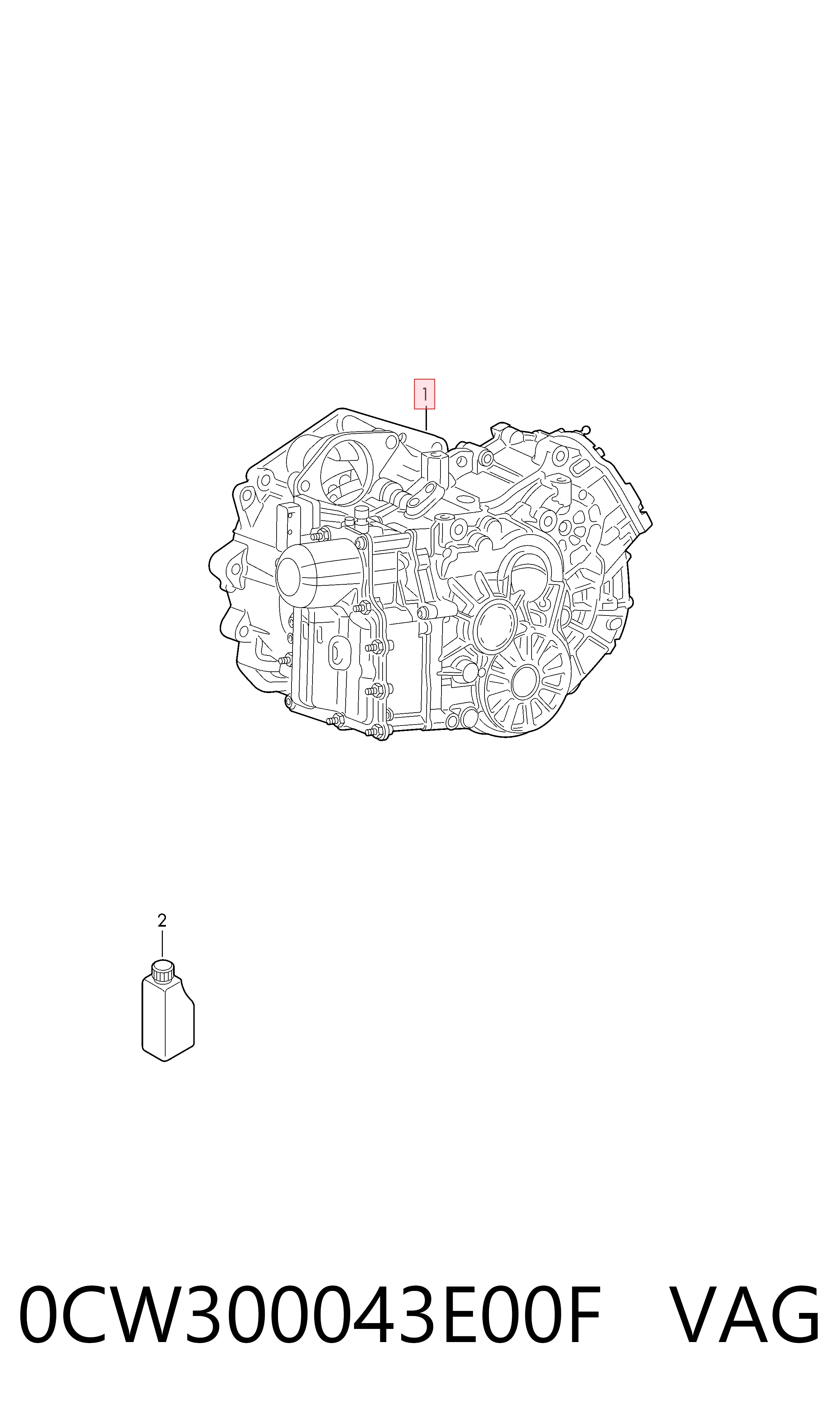 0CW300043E00F VAG Автоматическая коробка передач