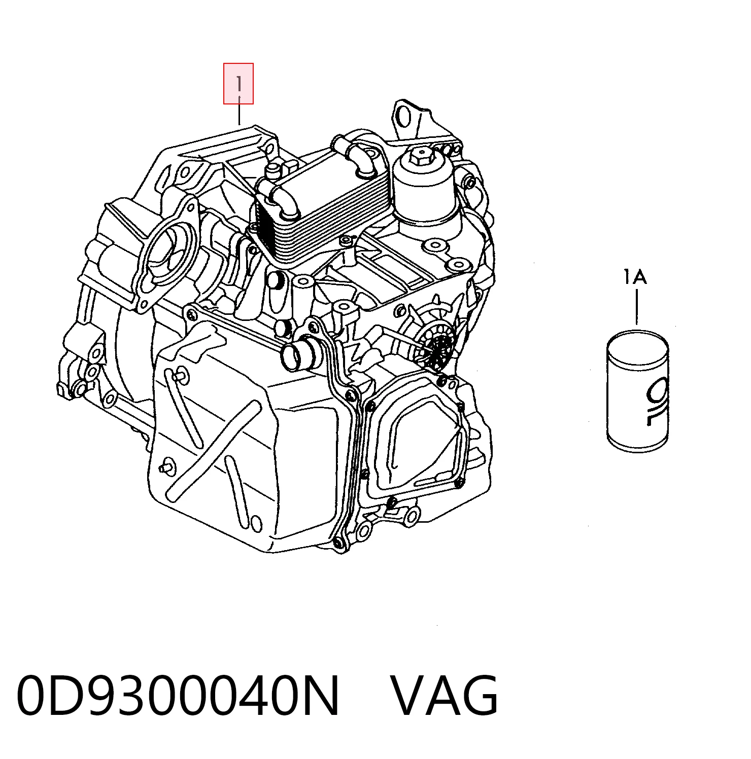 0D9300040N VAG Автоматическая коробка передач