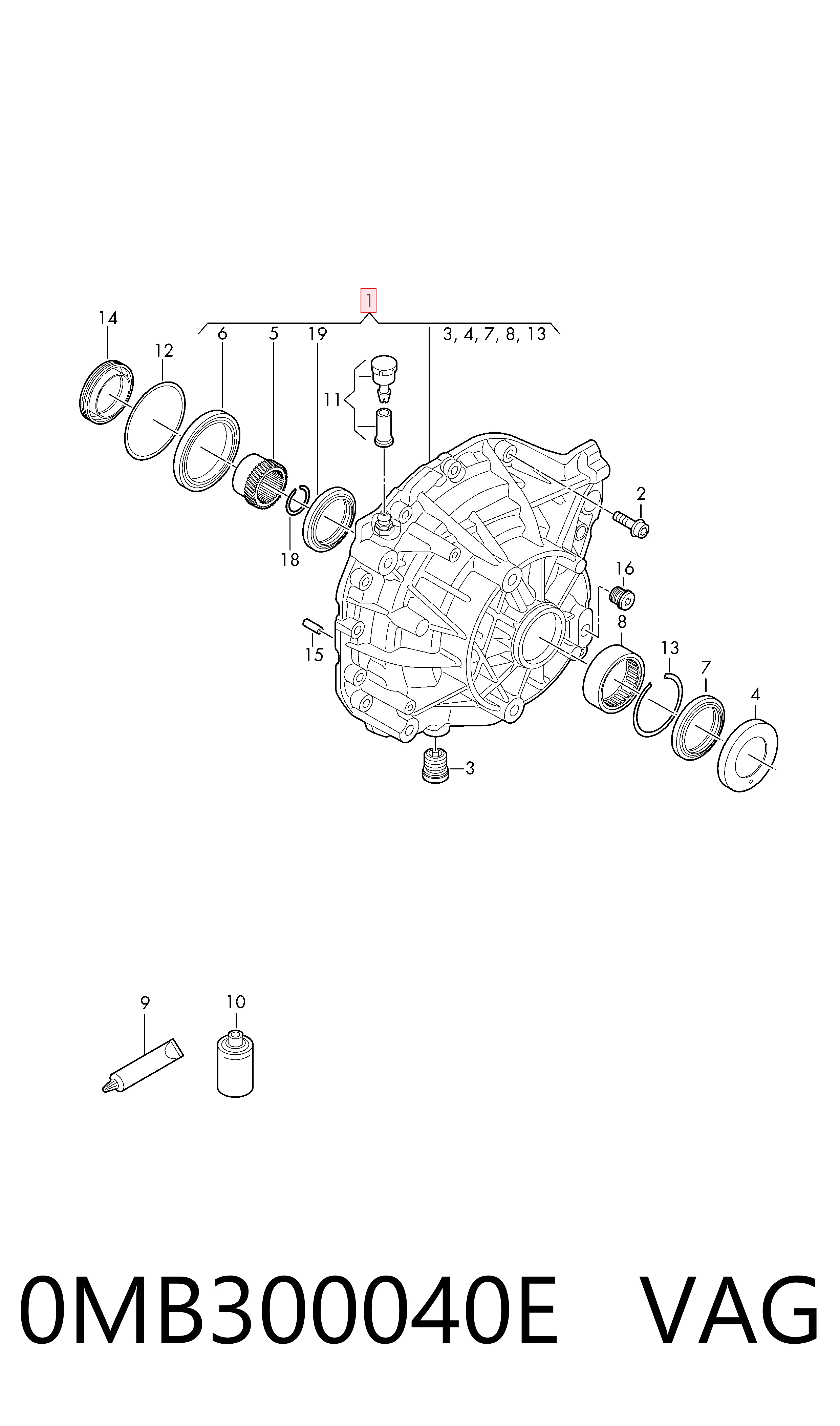 0MB300040E VAG КПП в сборе