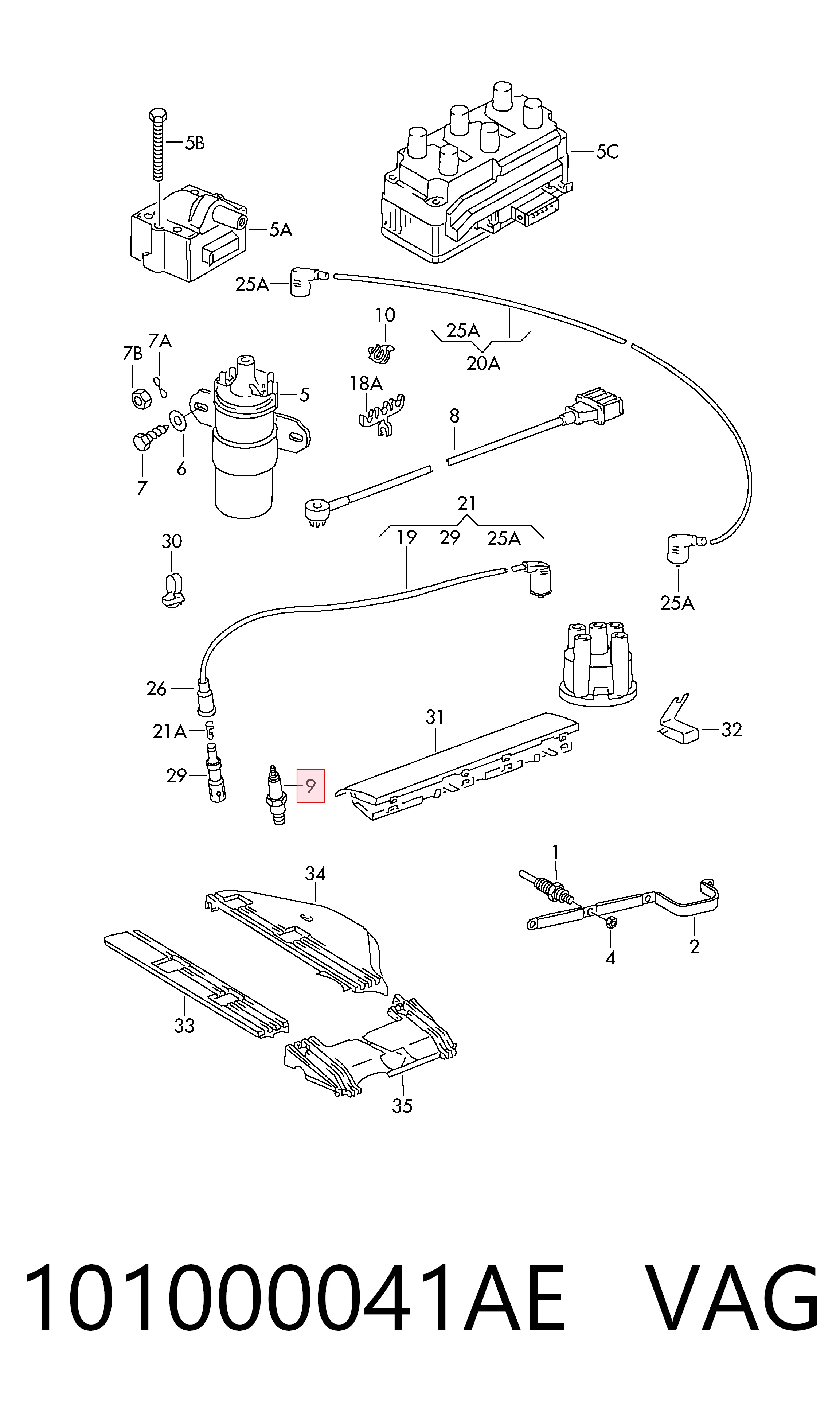 Свечи зажигания 0241240592 Bosch