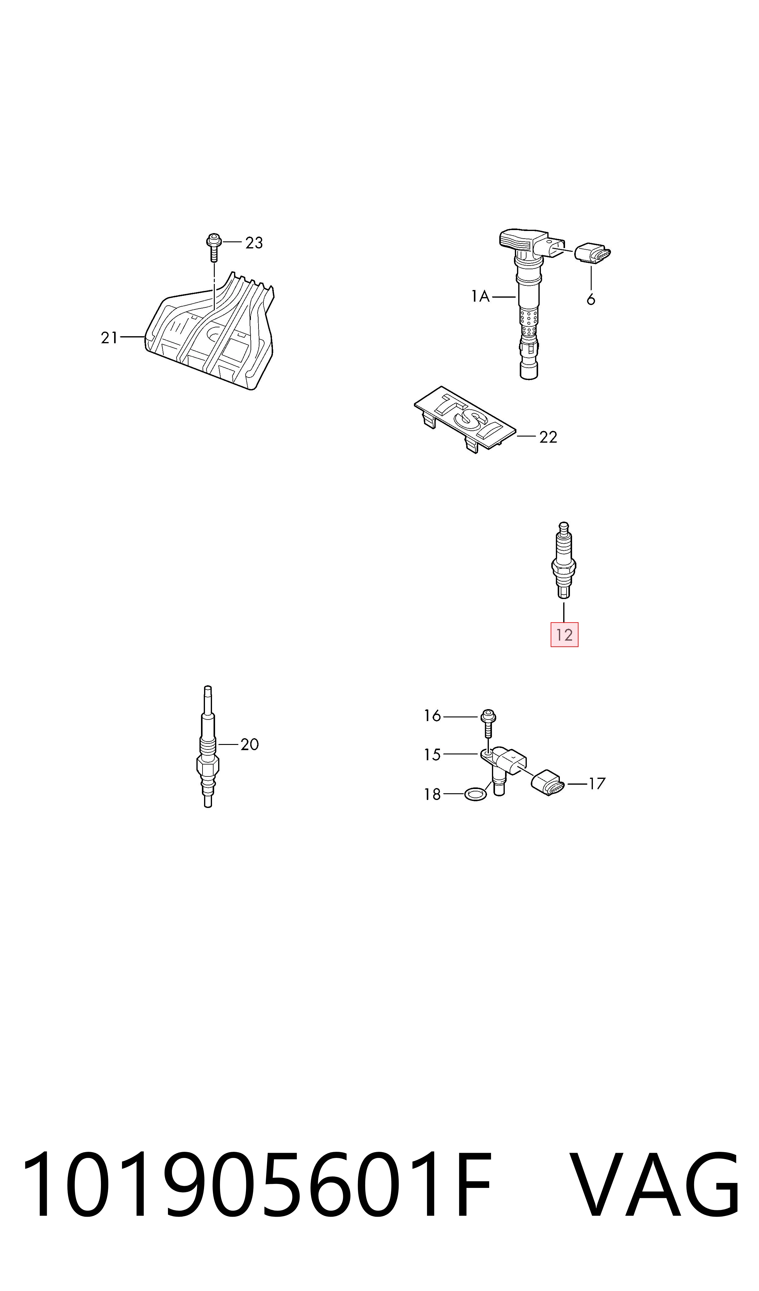 Купить 101905601F Bosch Свечи автомобильные