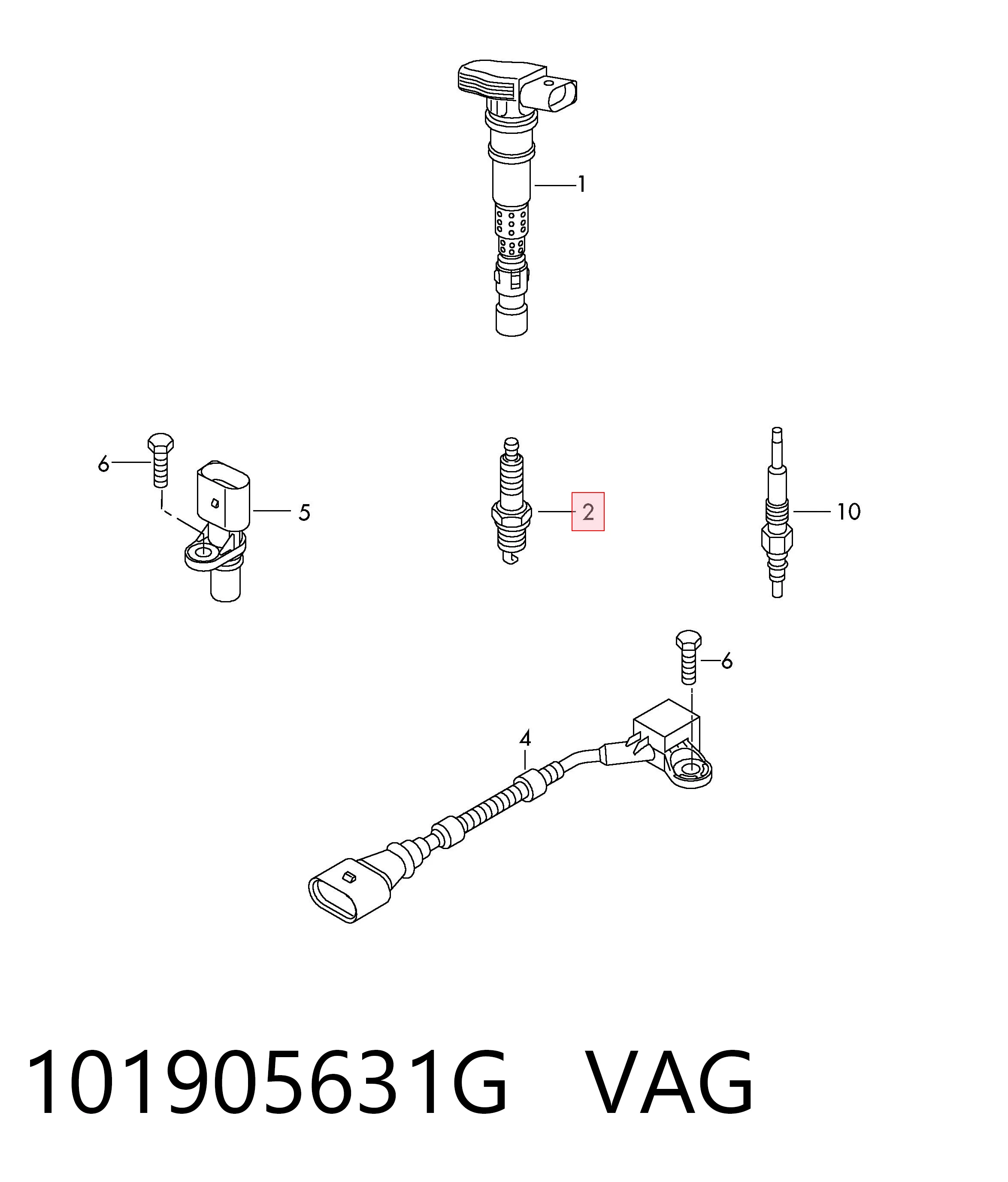 101905631G VAG Свечи зажигания