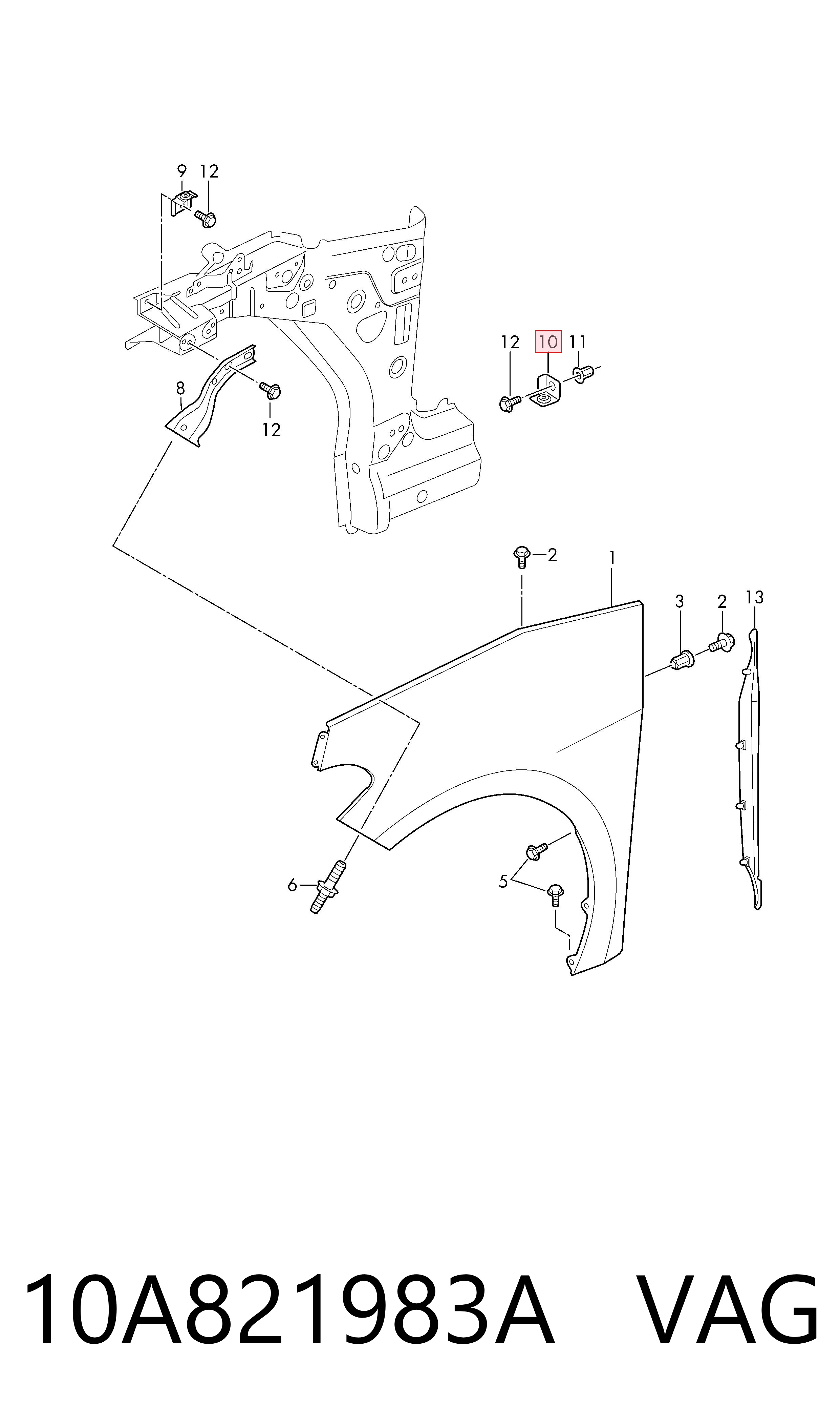 10A821983A VAG 