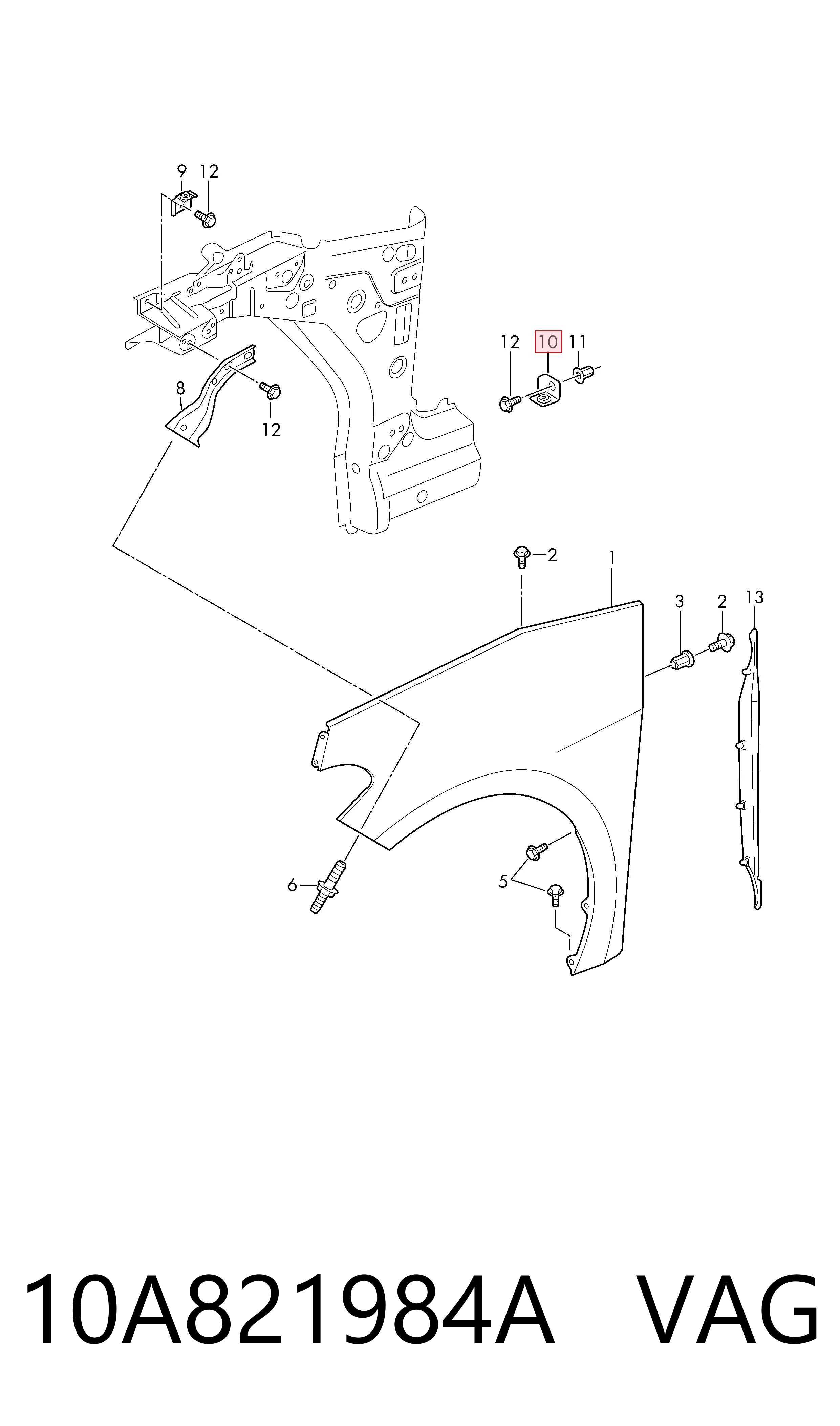  VAG 10A821984A цена, от 7.29 USD