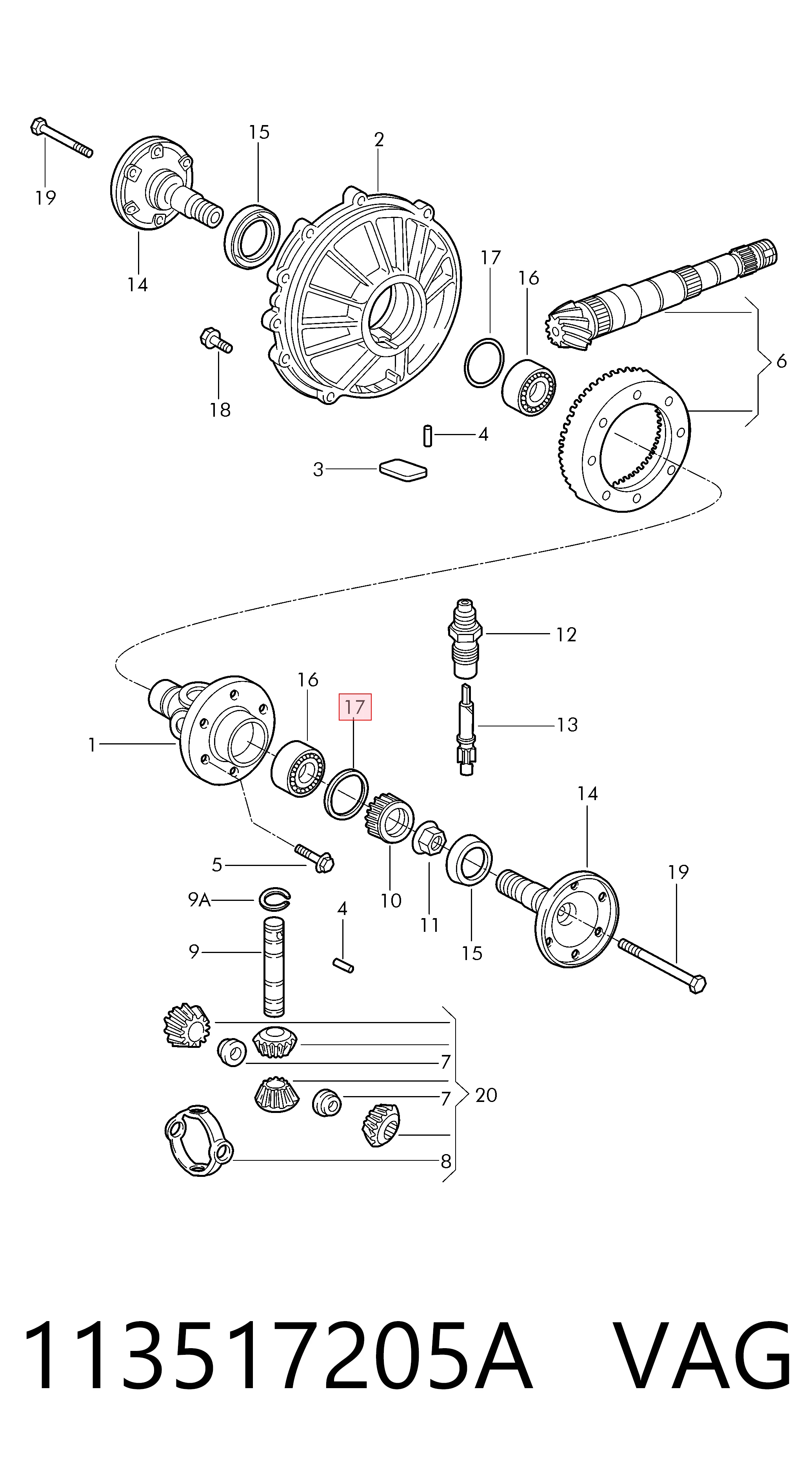  VAG 113517205A цена, от 11.54 USD