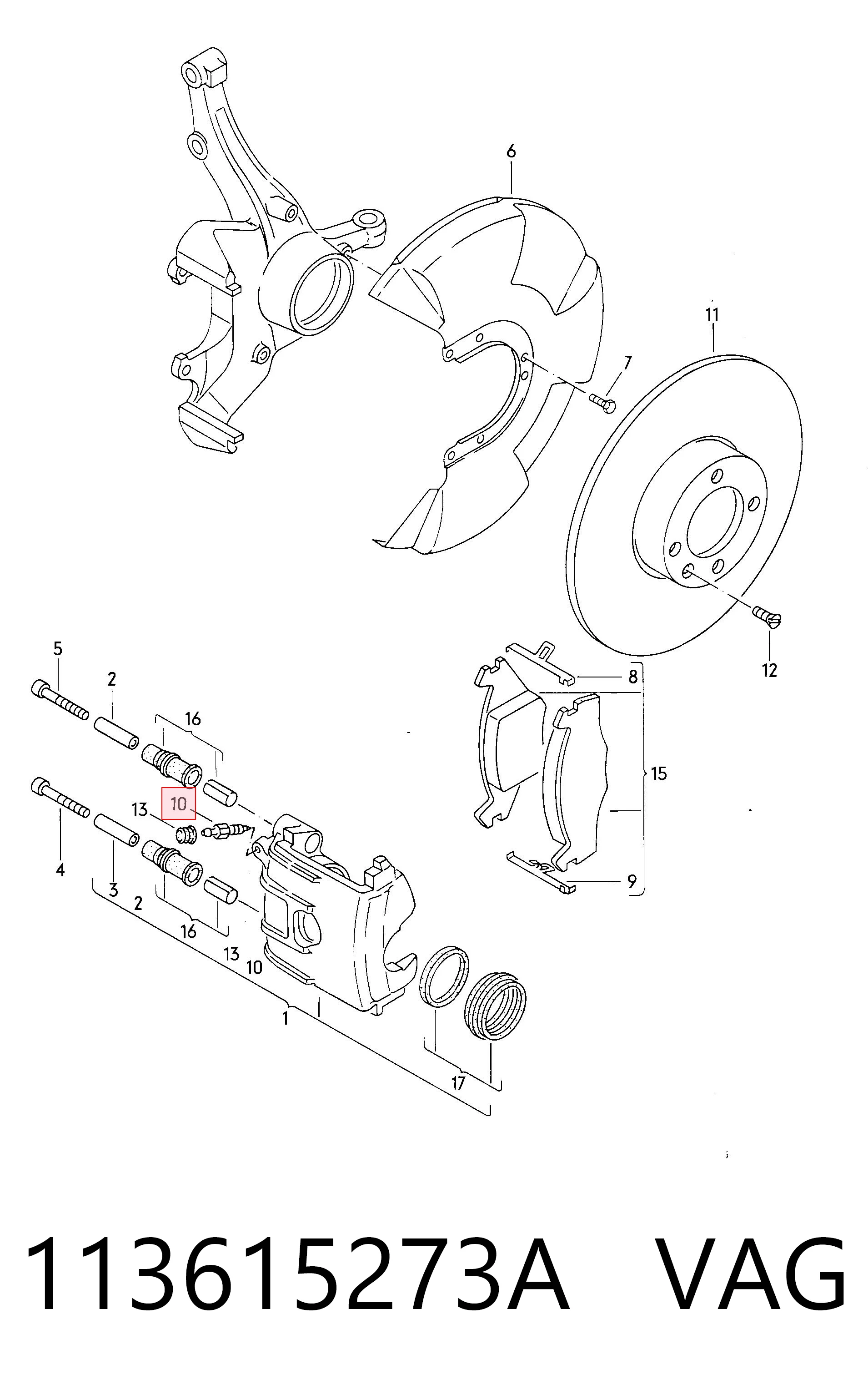 Штуцер прокачки суппорта тормозного, переднего Toyota 4773018030