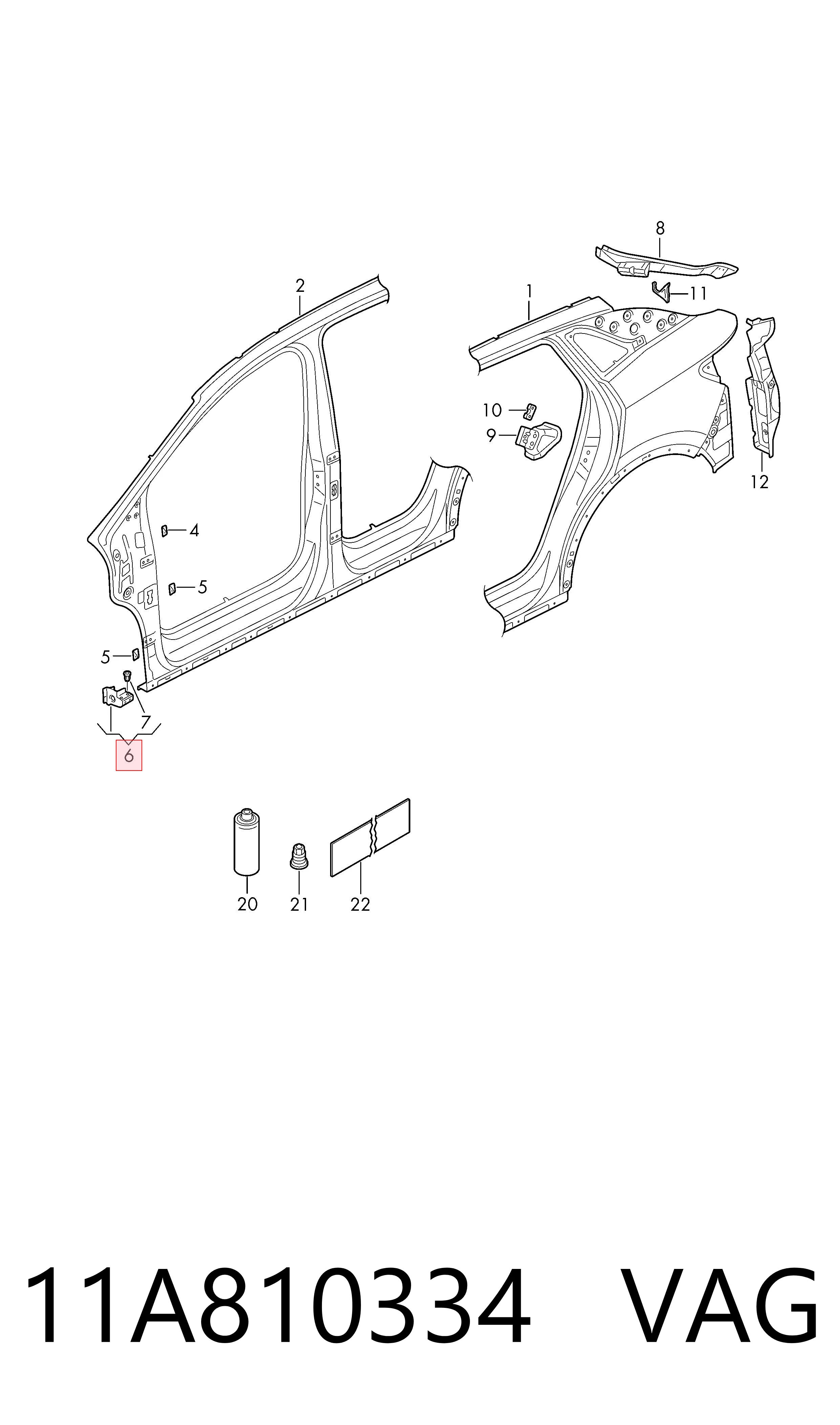  VAG 11A810334 цена, от 26.48 USD
