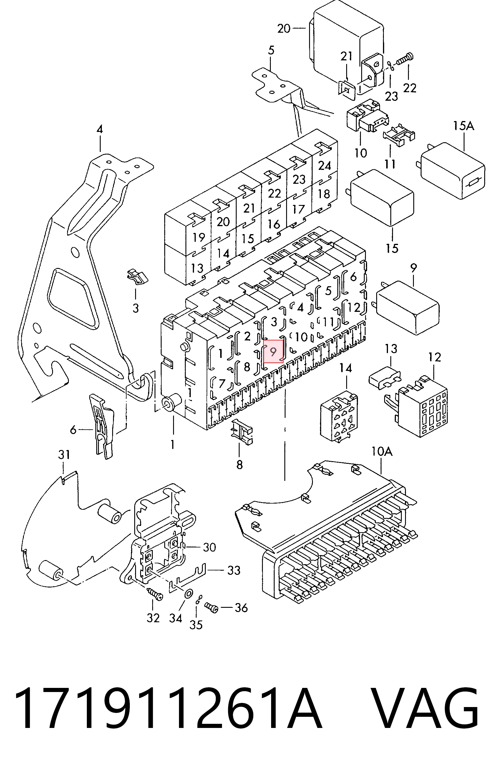 Реле свечей накала 443911261 General Motors