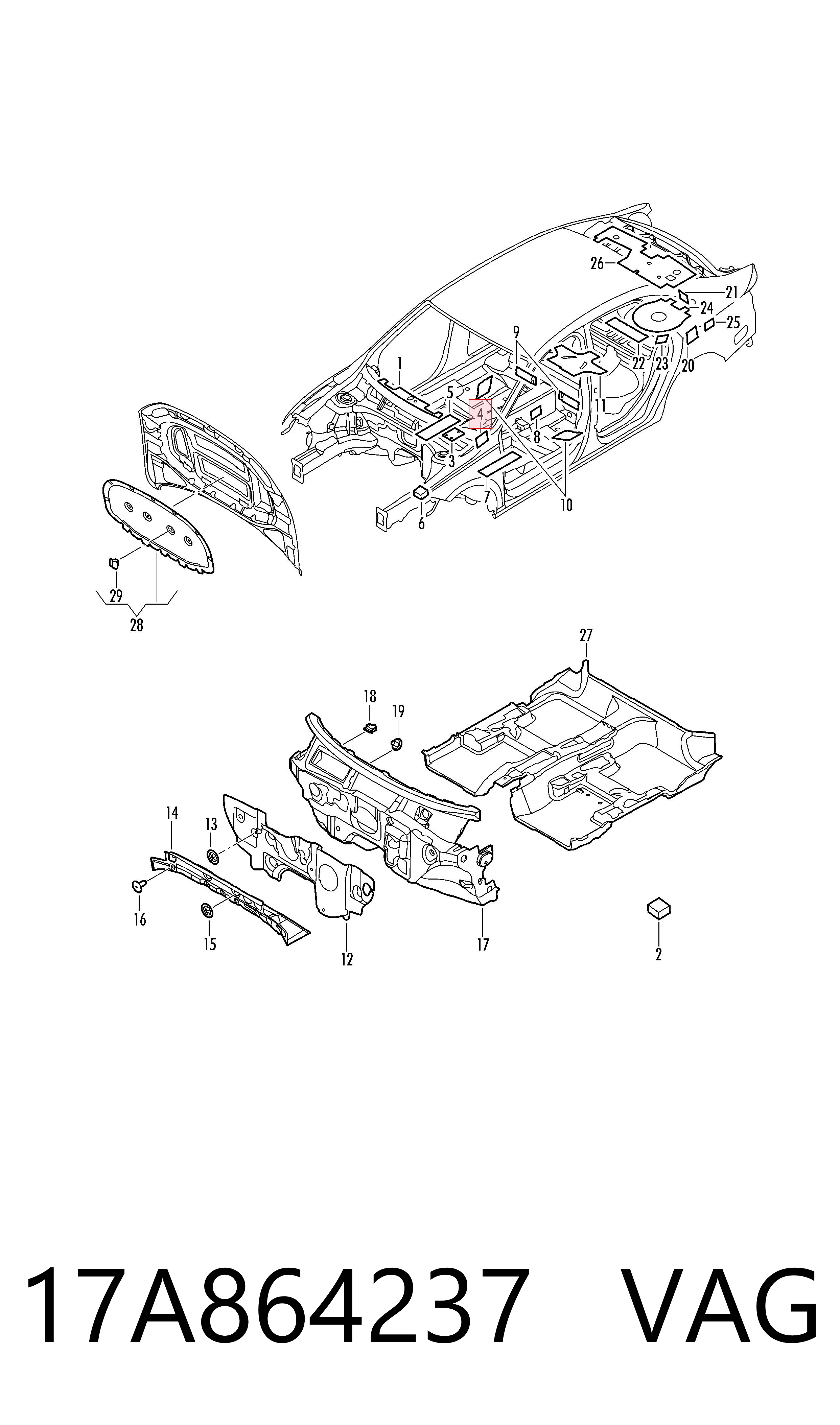  VAG 17A864237 цена, от 3.17 USD