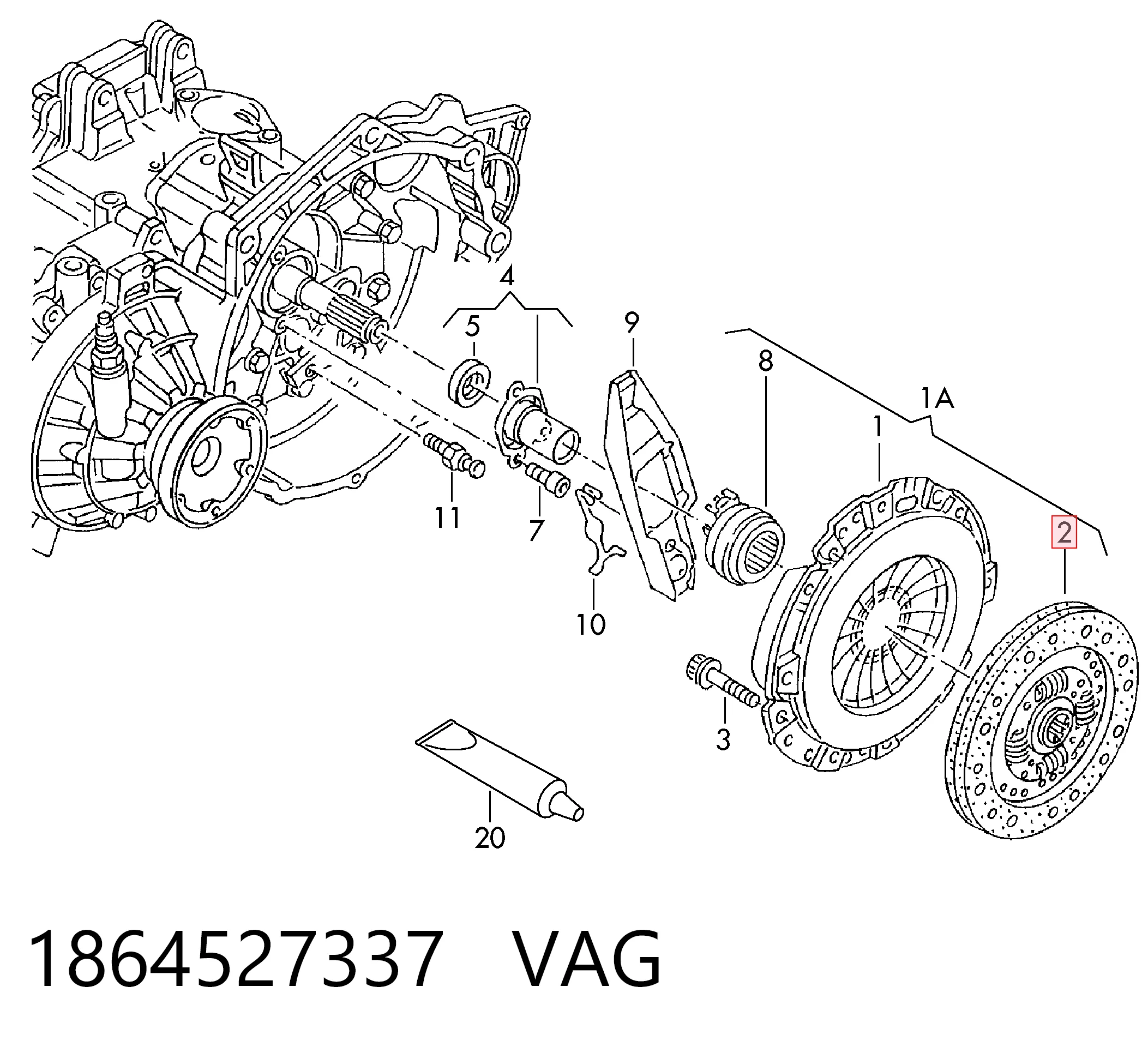 Диск сцепления Volkswagen Beetle хэтчбек (9C1, 1C1, 9G1) (1998 - 2010) цена, от 50.62 USD