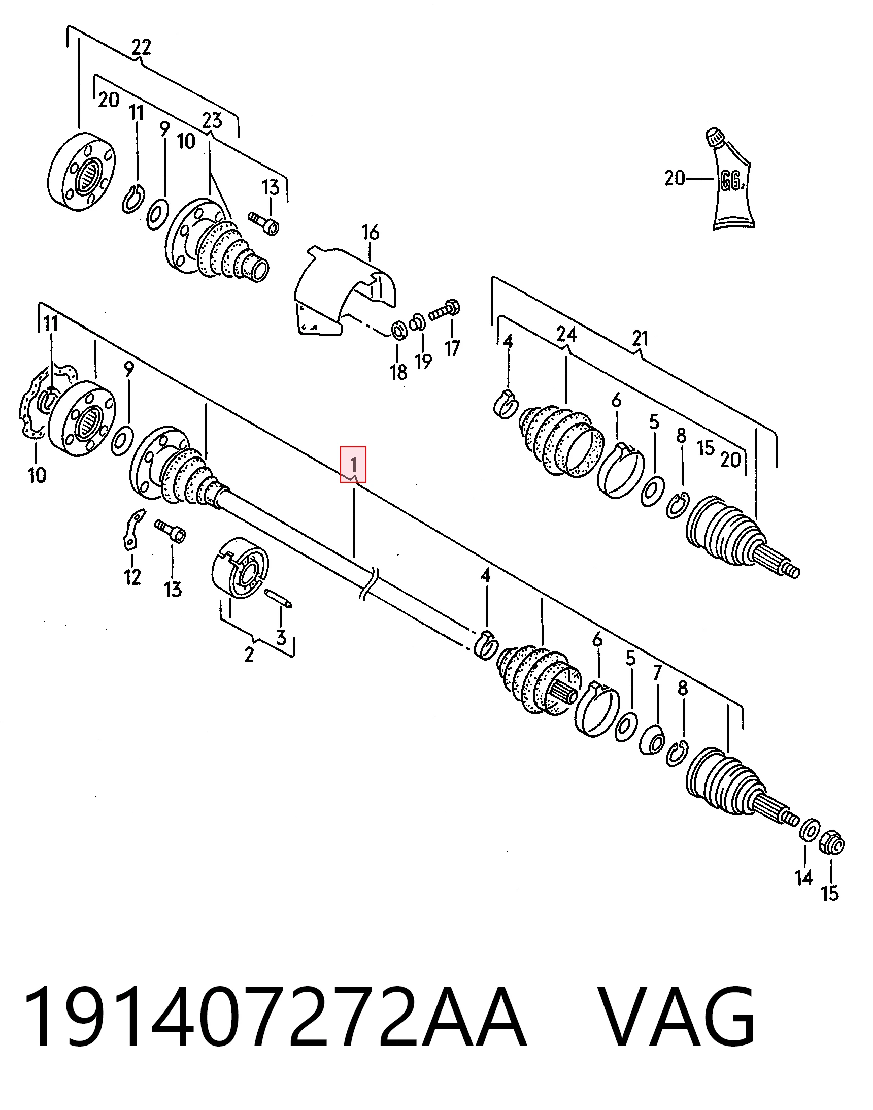 Привод правый Magneti Marelli TDS0259