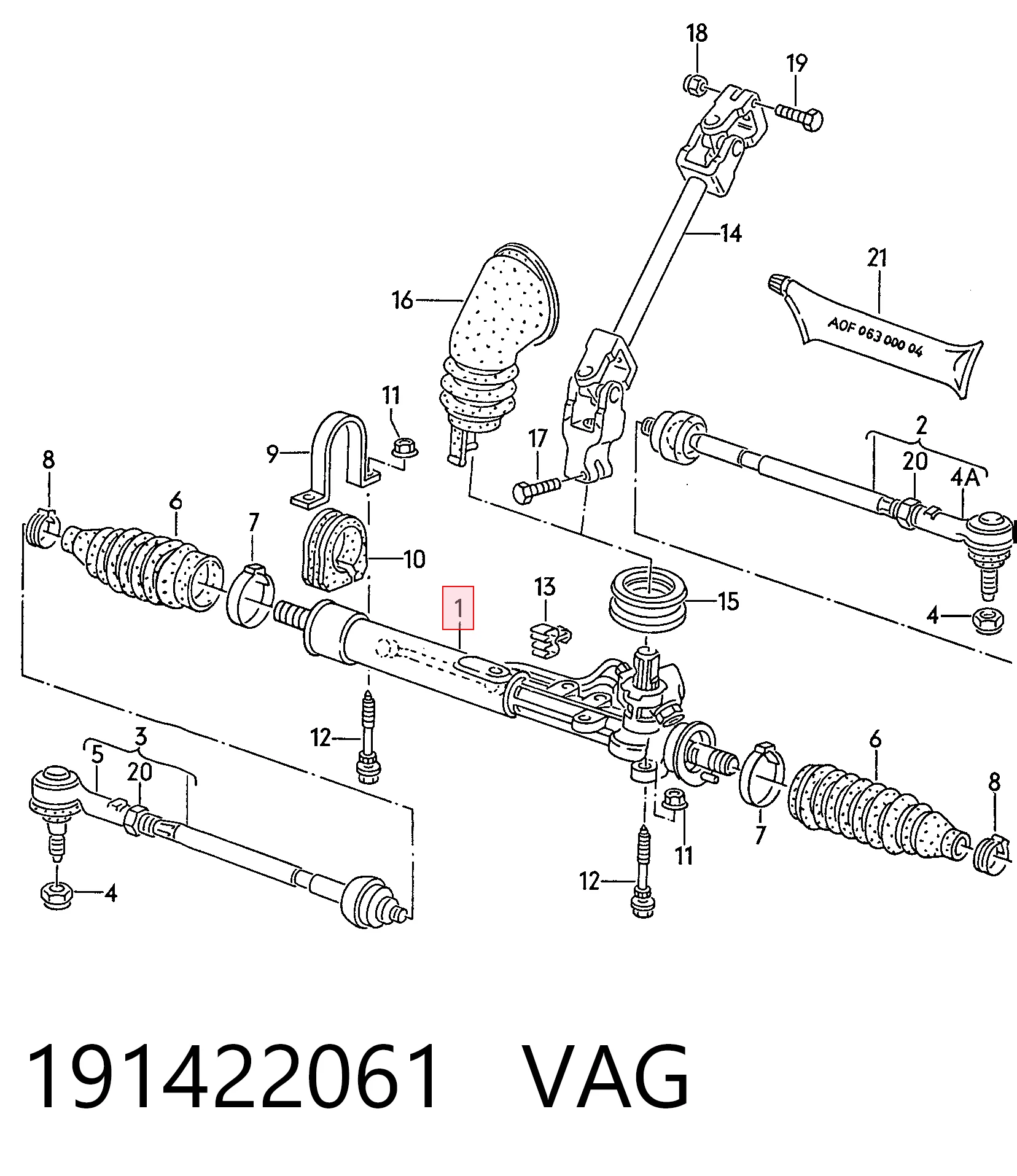 Реечный рулевой механизм GP 3011D1 цена, от 158.29 USD