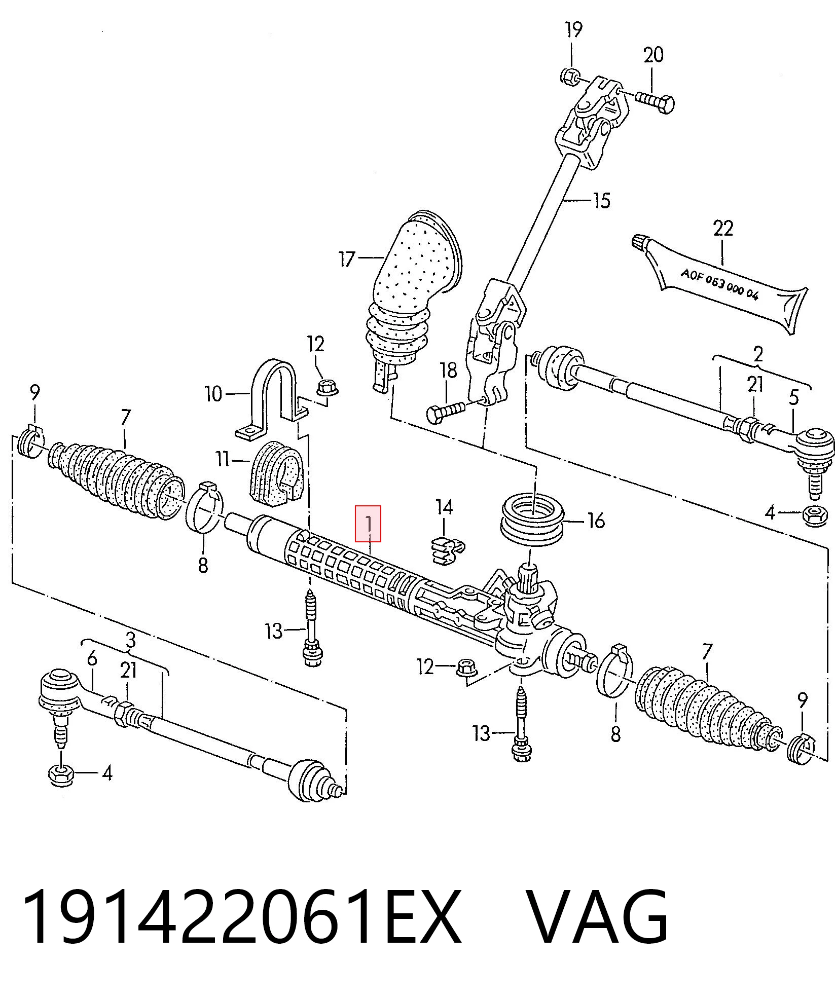 Купить R2091 Motorherz Рулевая рейка