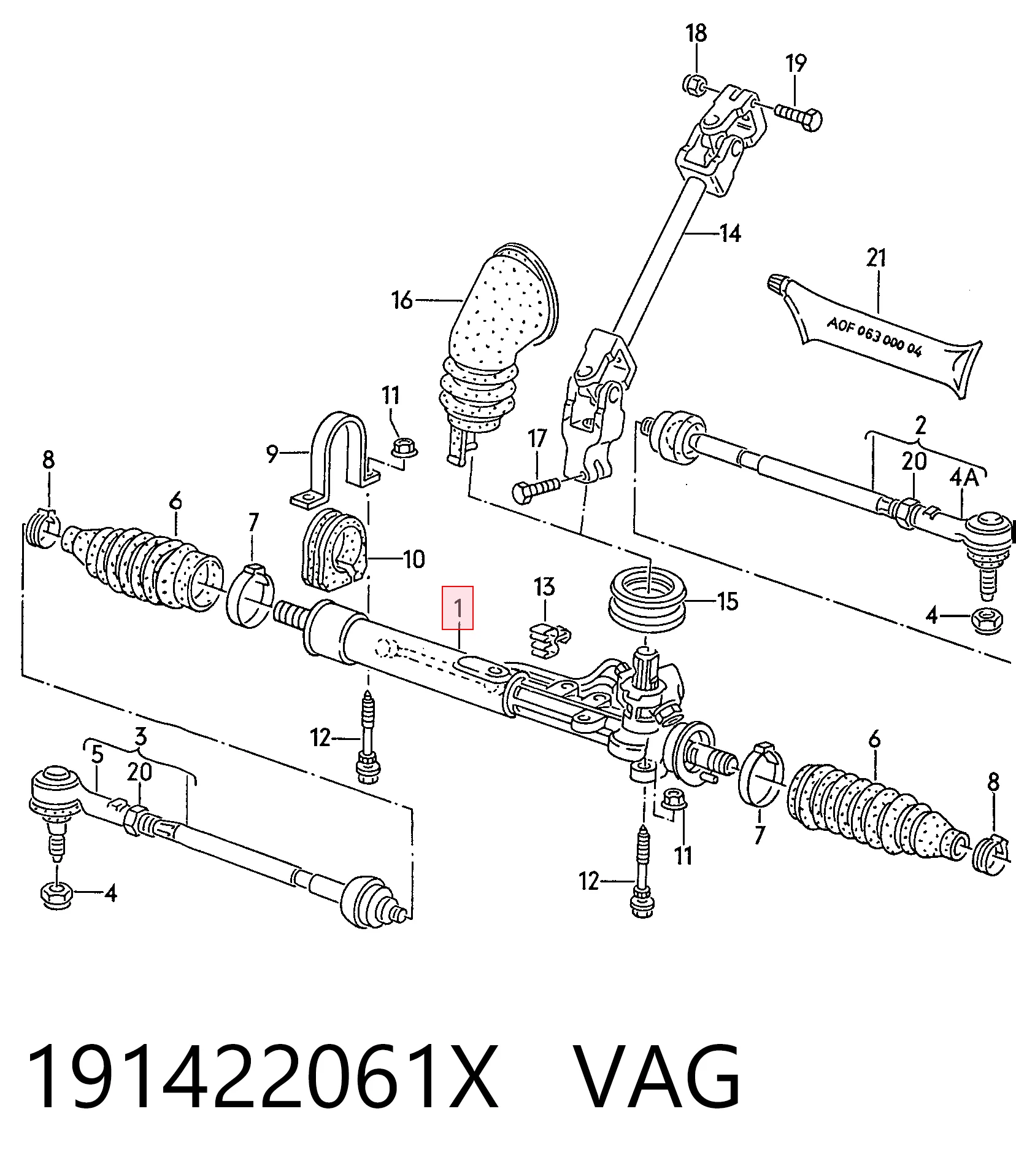 Купить 3011D1 GP Рулевая рейка