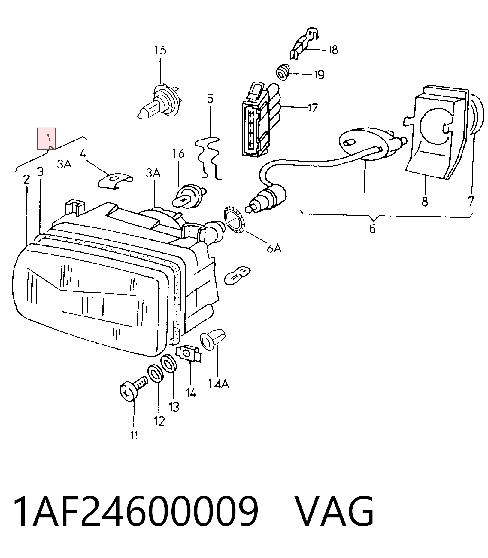 Фары TYC FP7513R1T