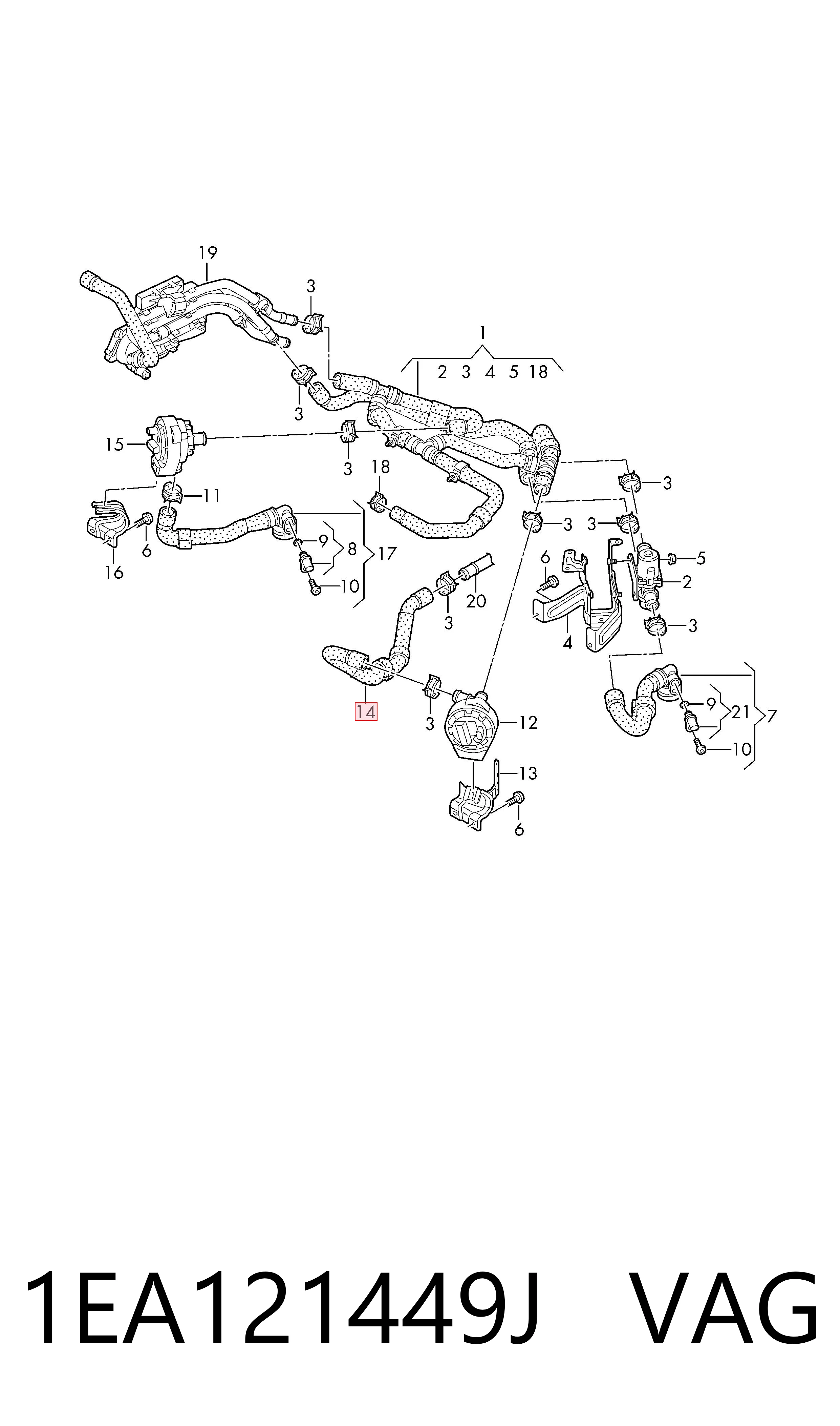 Купить 1EA121449J VAG 