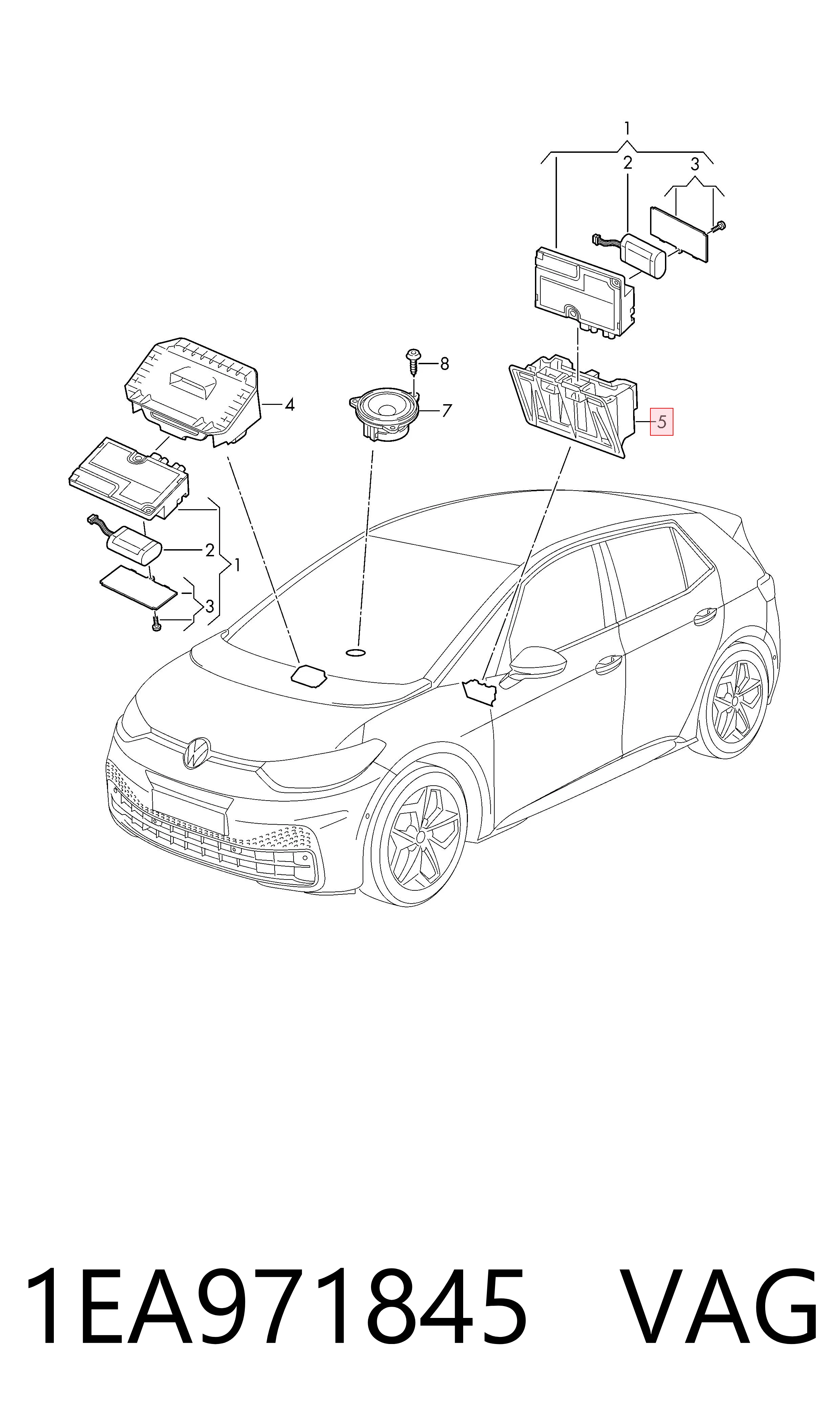  VAG 1EA971845 цена, от 5.57 USD