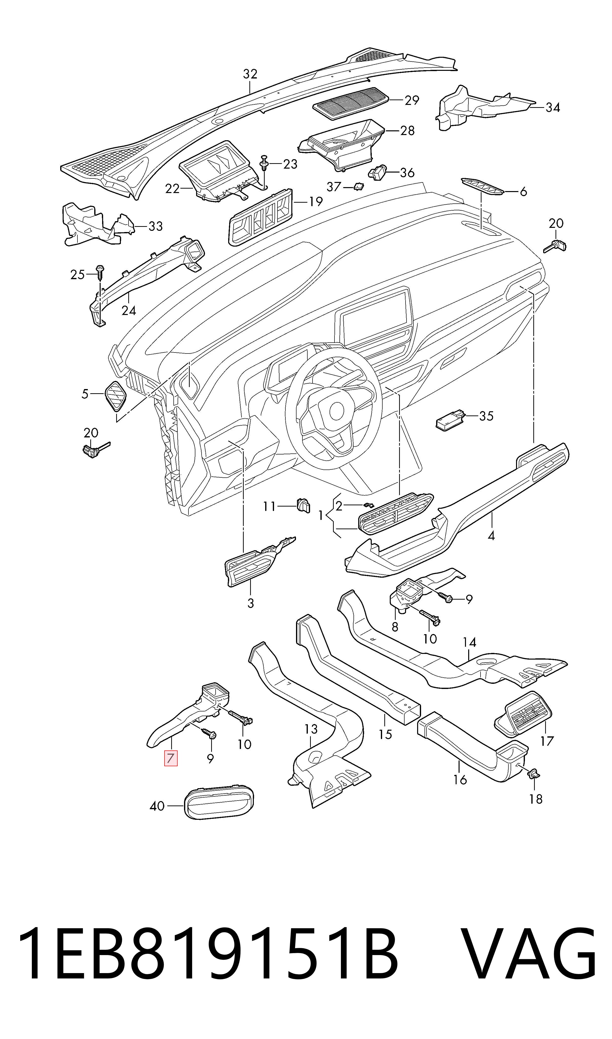 1EB819151B VAG 