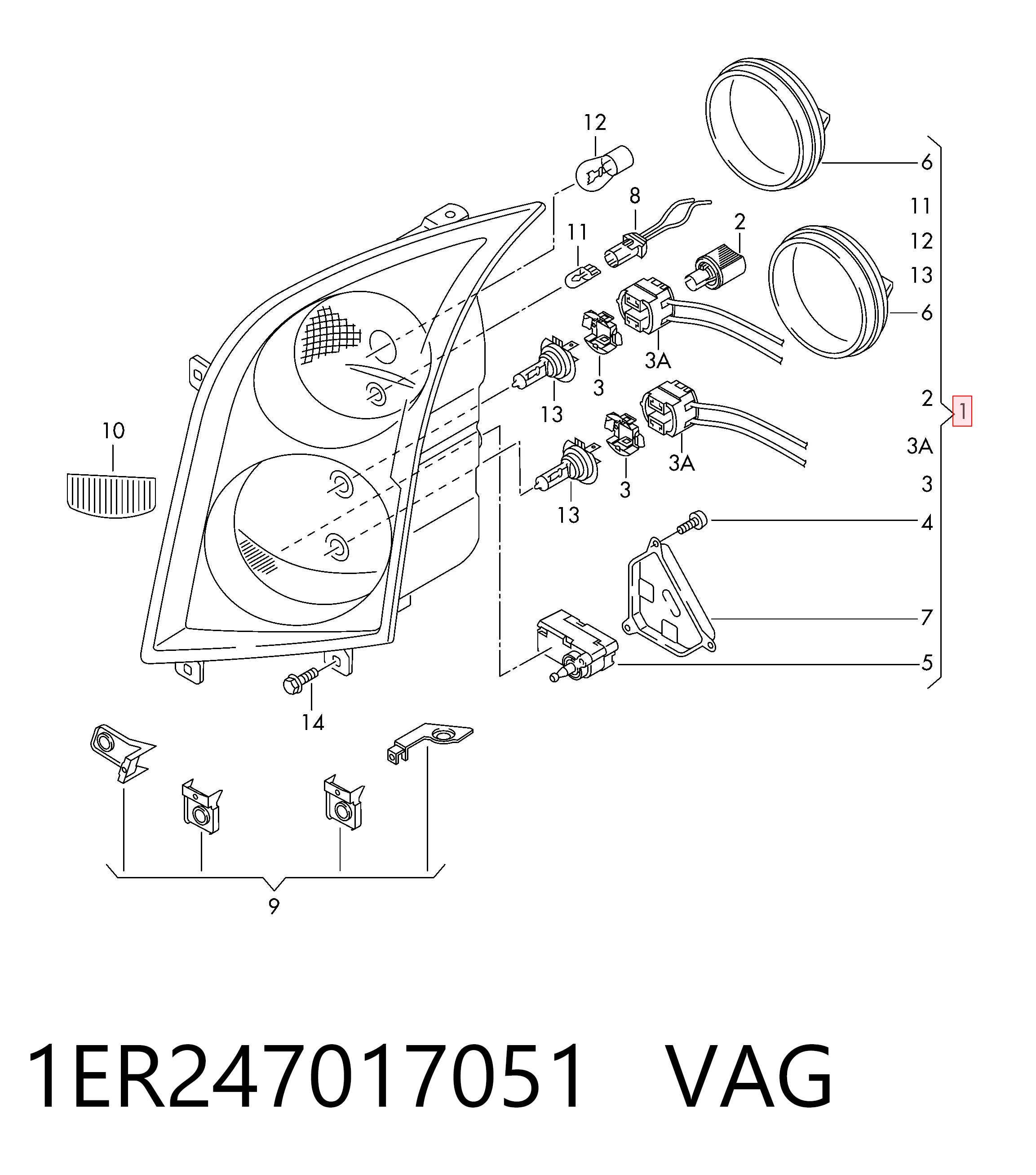 Фары Polcar 957209E
