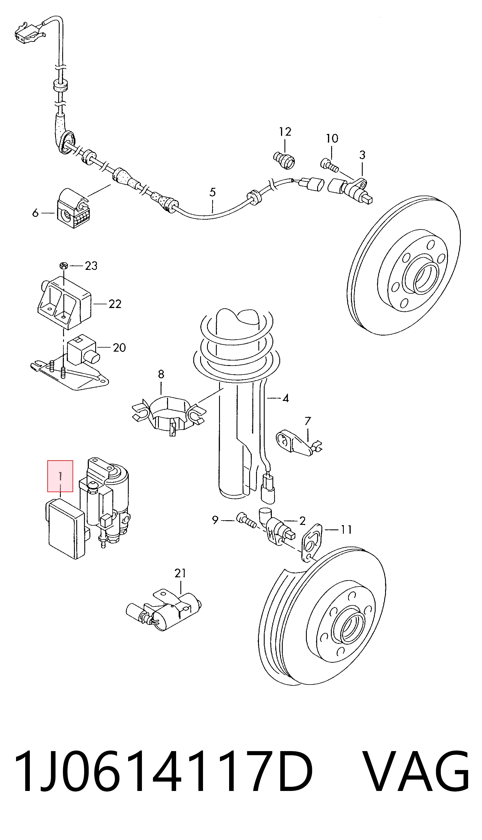 Блок ABS гидравлический на Volkswagen Beetle  9C1, 1C1, 9G1