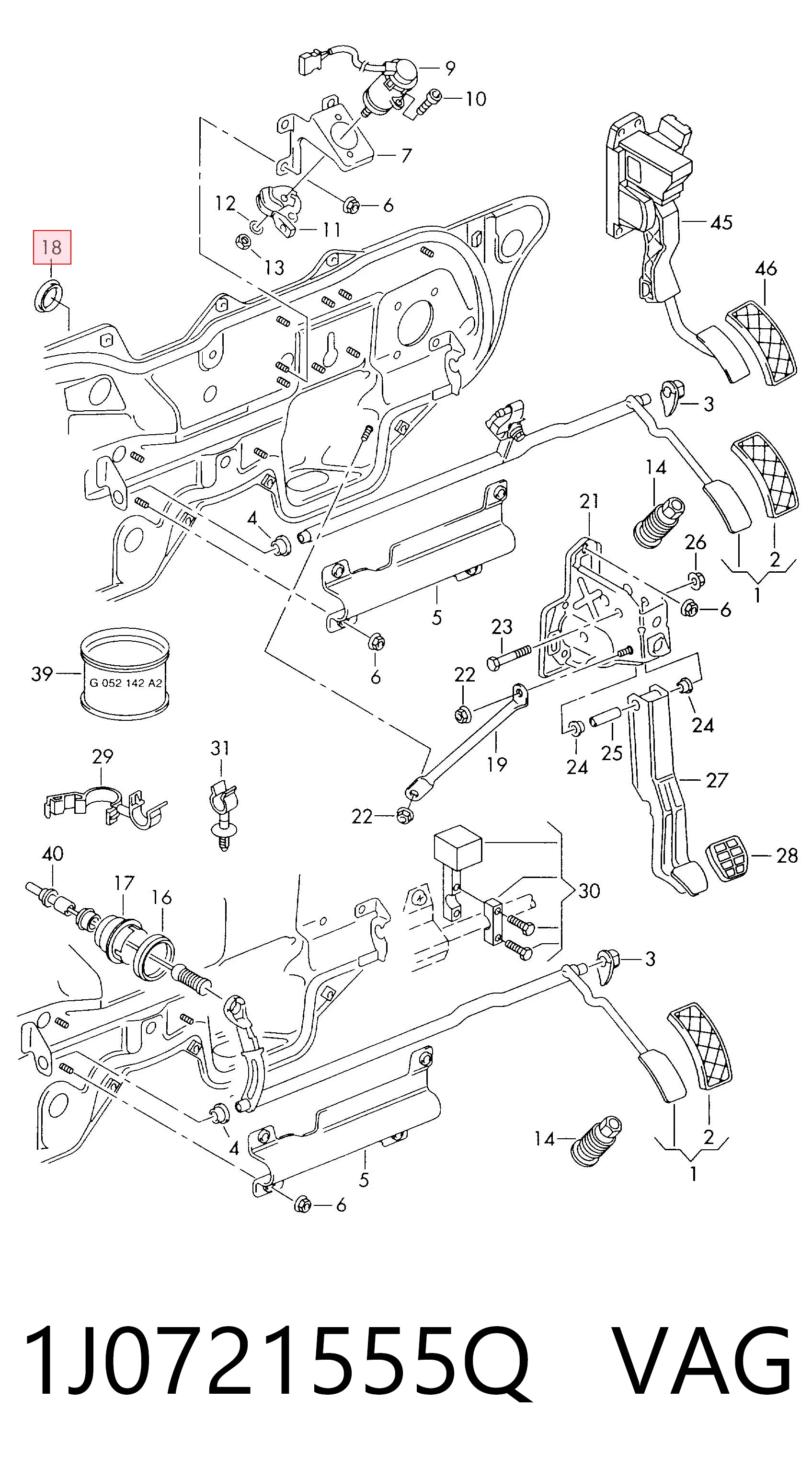  Трос газа Audi A3 