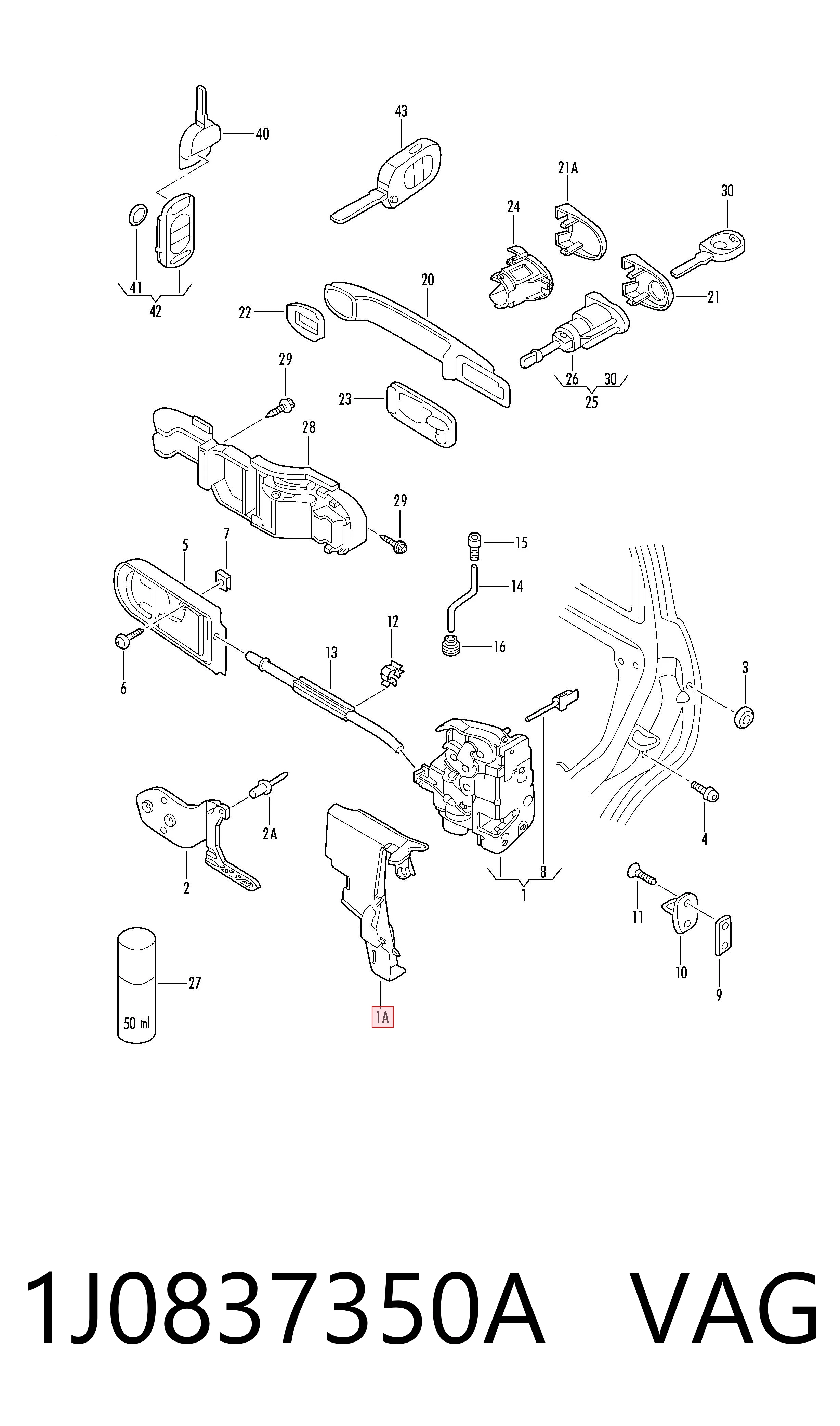  1J0837350A VAG