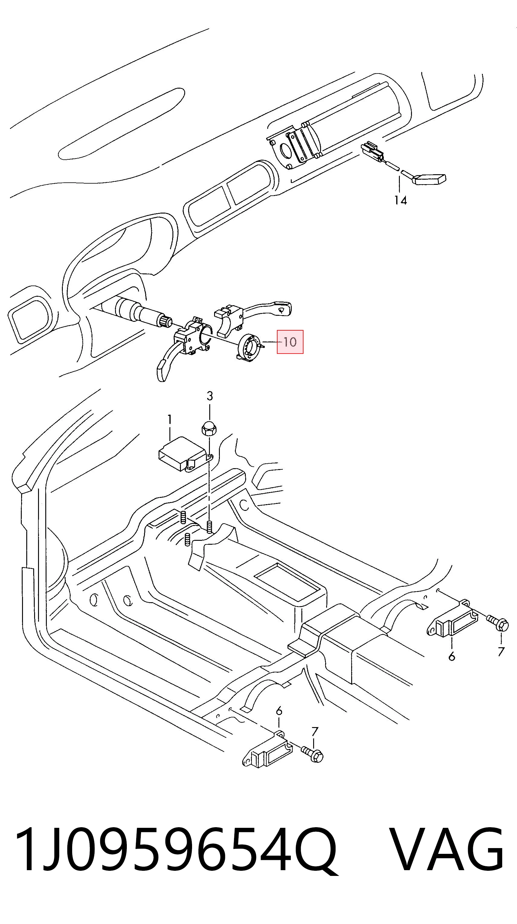 Кольцо подушки безопасности на Audi A2  8Z0