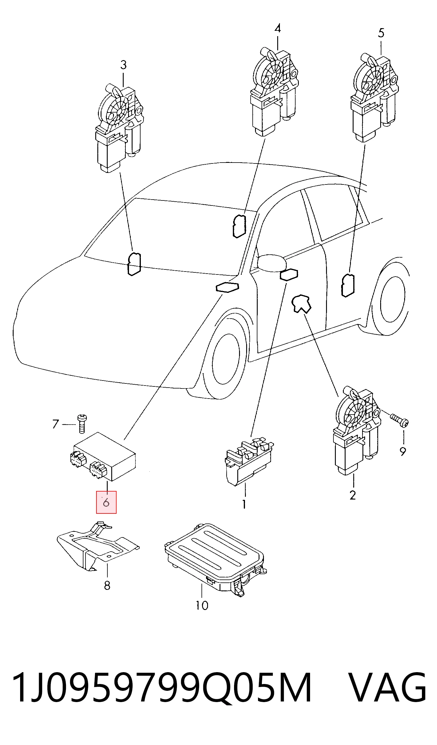 Блок комфорта Volkswagen Beetle хэтчбек (9C1, 1C1, 9G1) (1998 - 2010) цена, от 12.43 USD